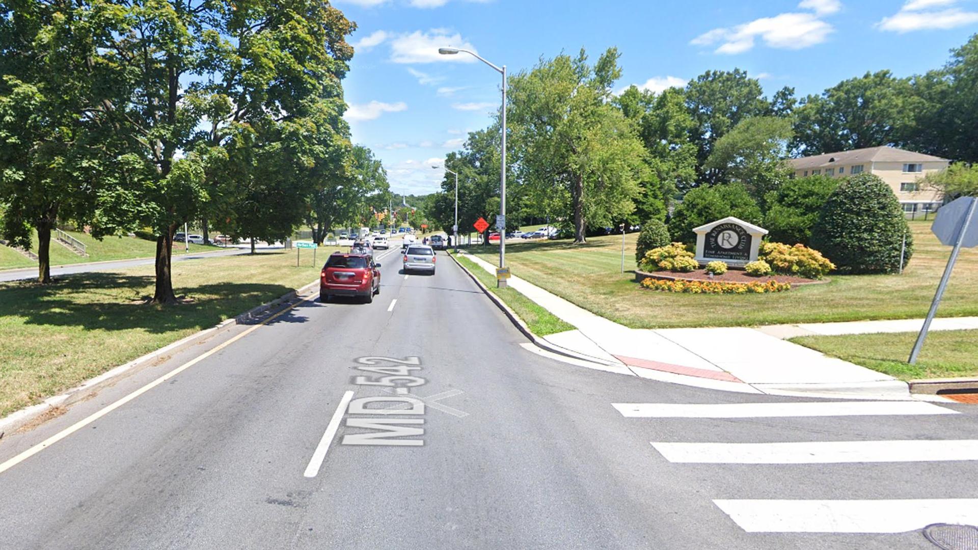 Vista del Loch Raven boulevar de Towson, donde se produjeron los hechos /