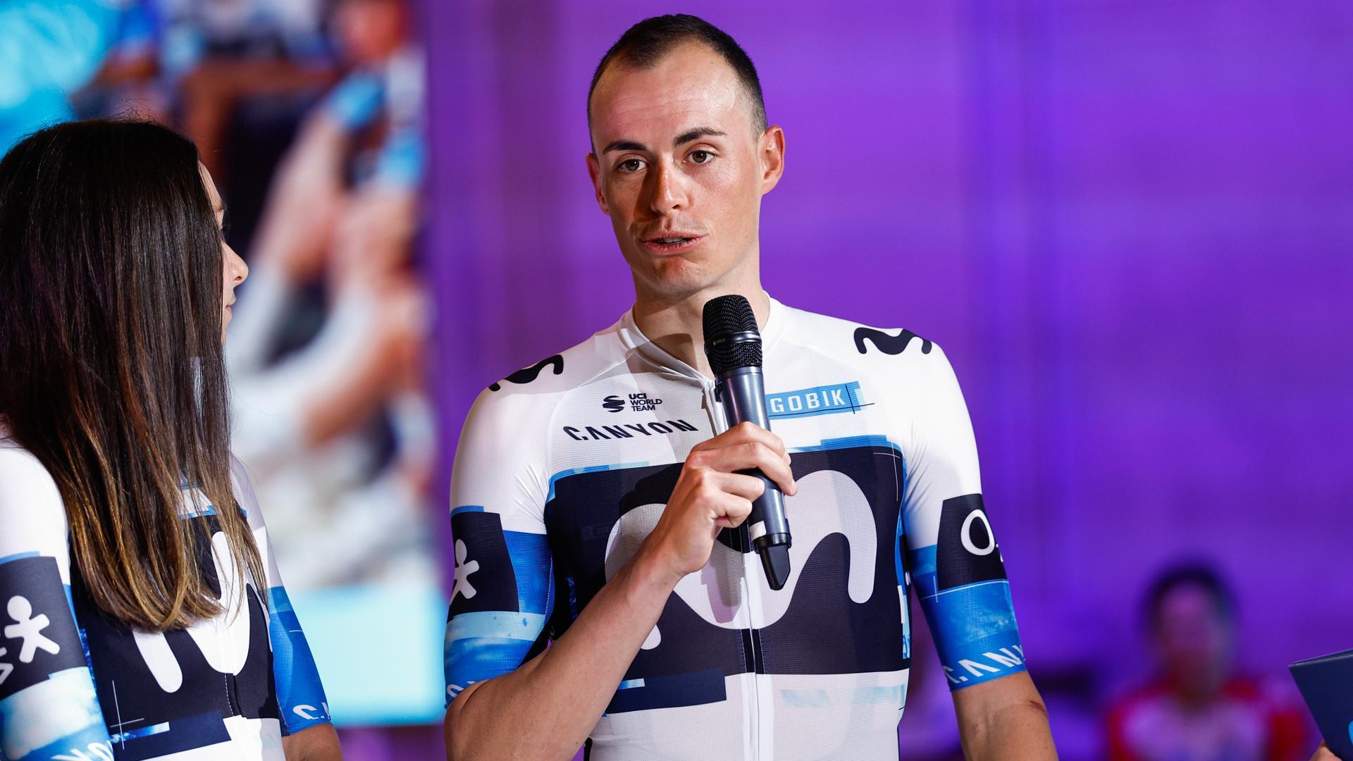 Presentación del equipo ciclista Movistar en el año 2025