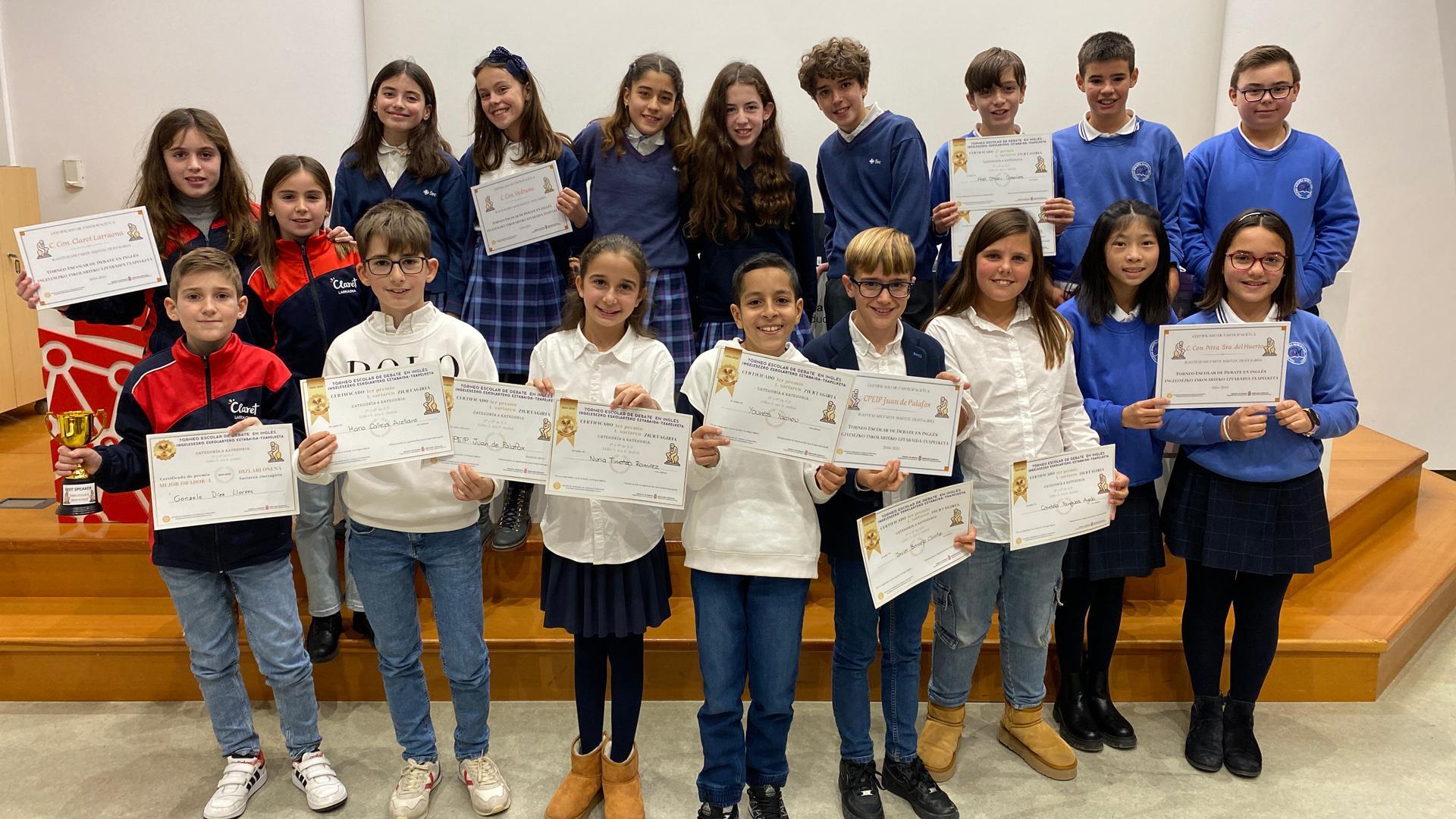Algunos de los premiados