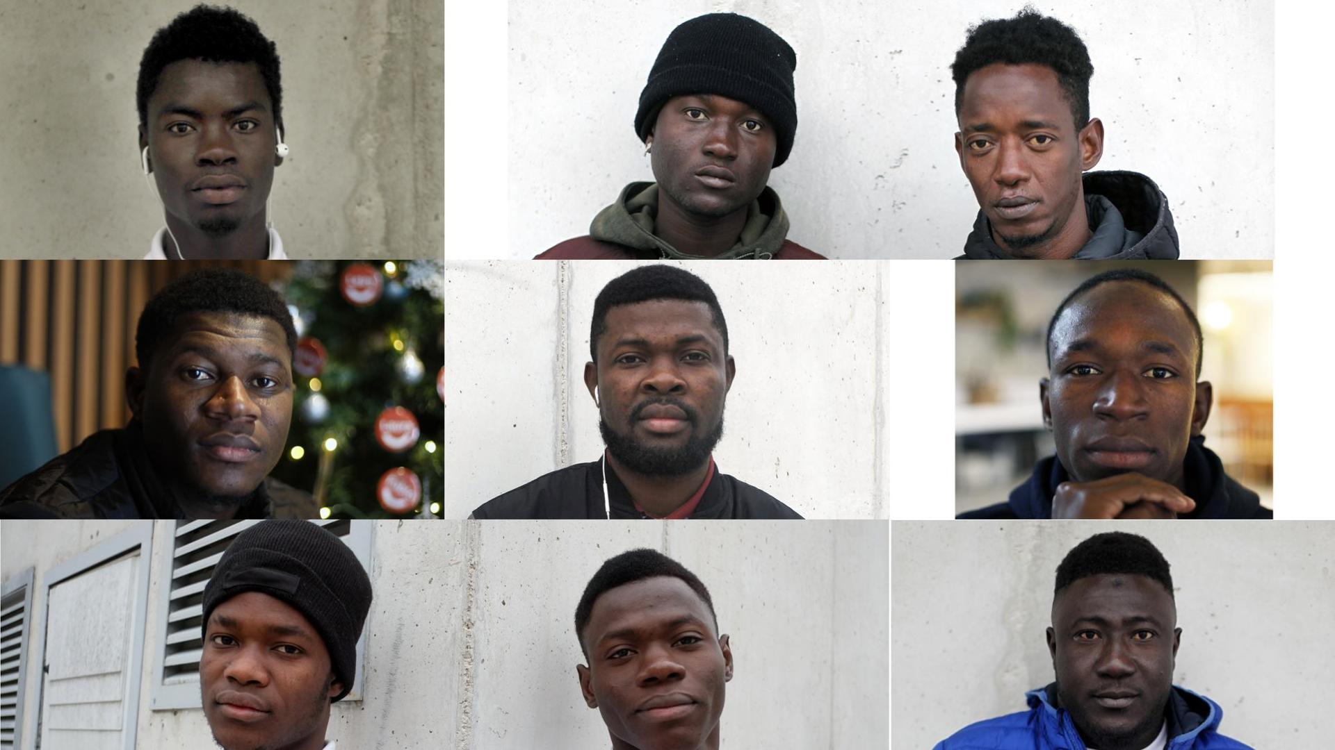 Los jóvenes migrantes alojados en un hotel de Pamplona