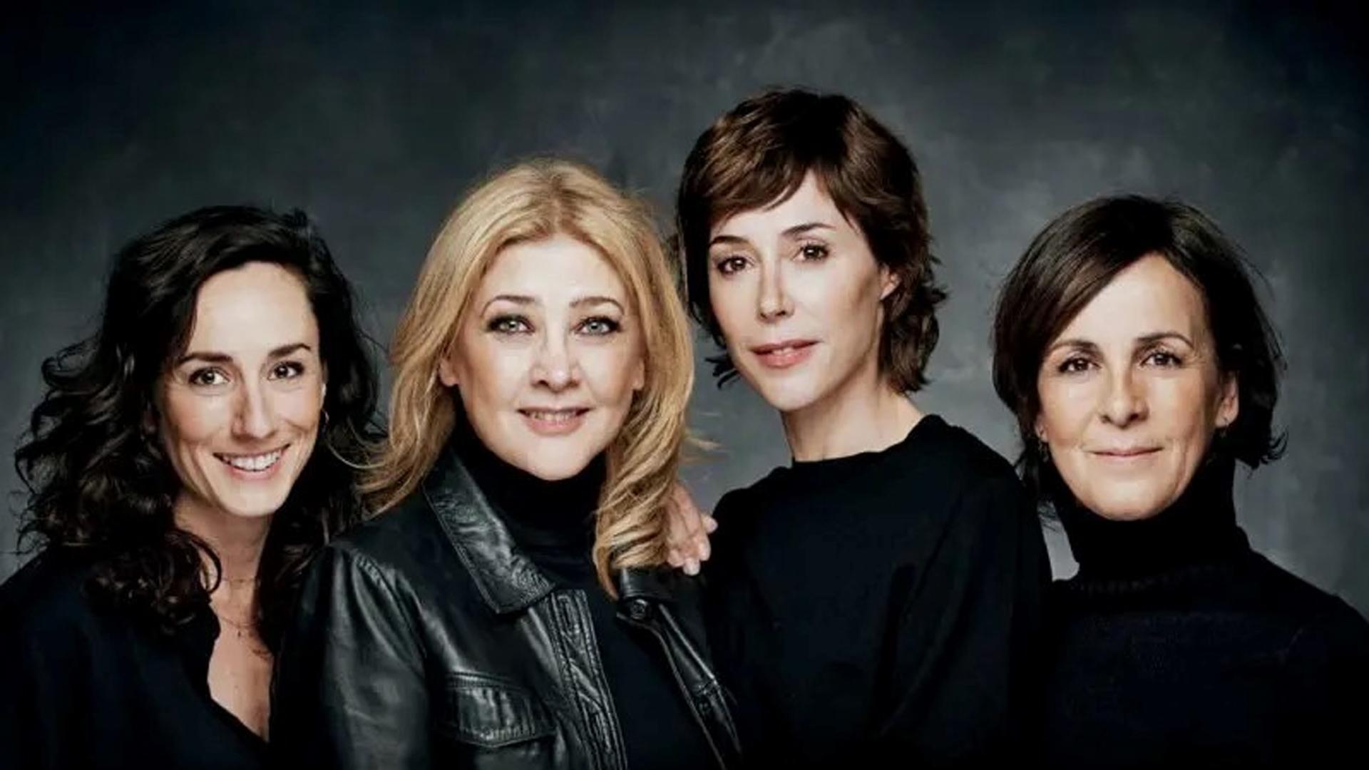 Amparo Larrañaga (2ª por la izda), junto con el resto del elenco de 'Fitzroy'