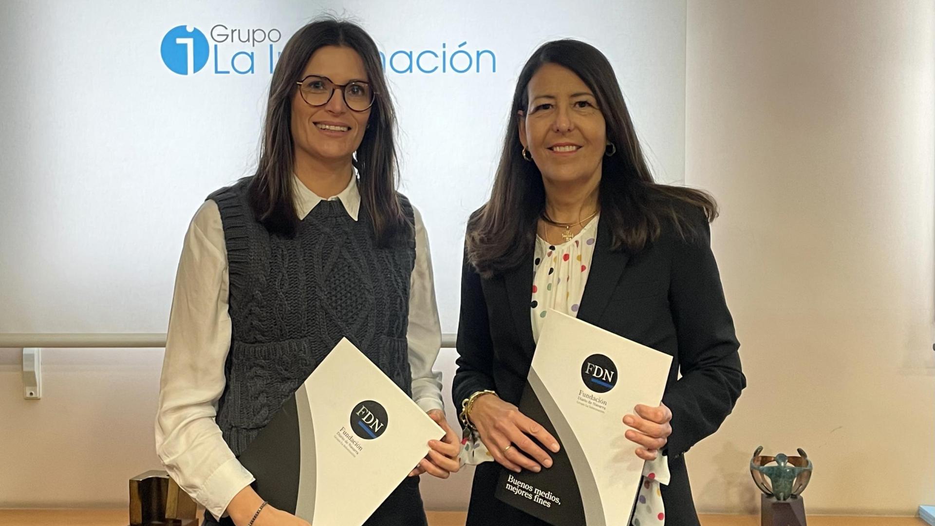 De izda. a dcha.: Alicia Marín Barasoain y Paloma Arraiza Salgado