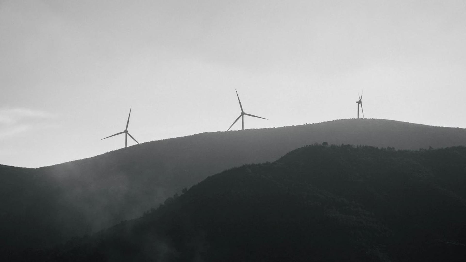 Imagen de un parque eólico