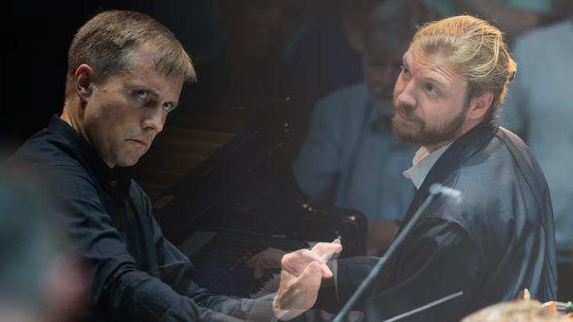 Alexandre Bloch, director, y Denis Kozhukhin, piano, hoy en Baluarte.