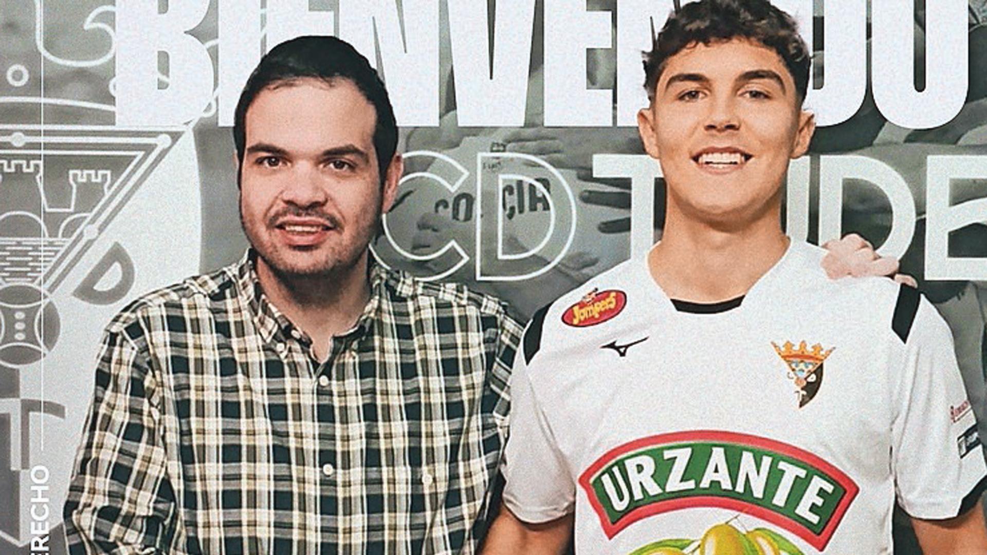 Ramón Lázaro, ayer con Lander Arenal.