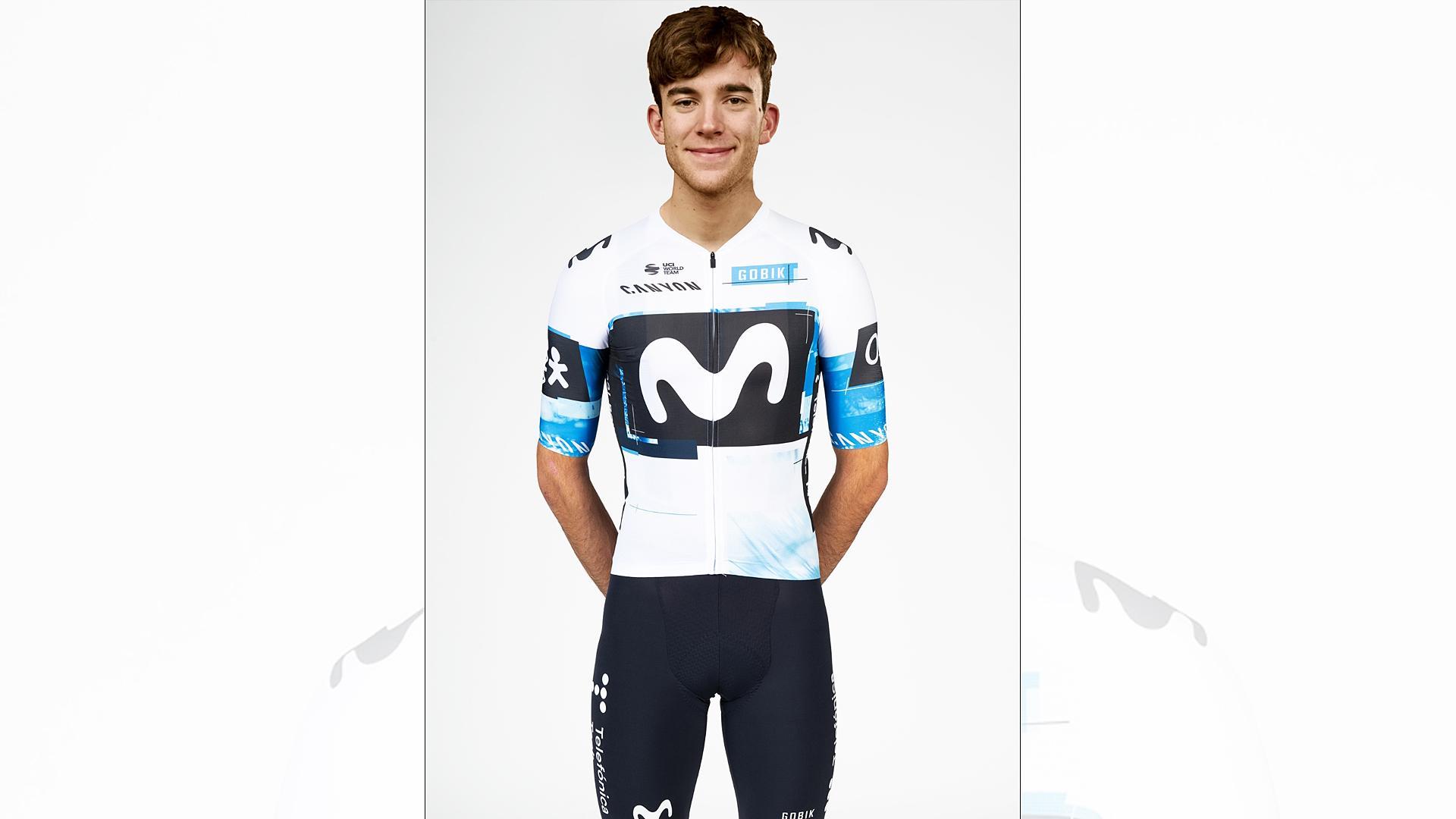 Michel Hessmann, con el maillot del Movistar /