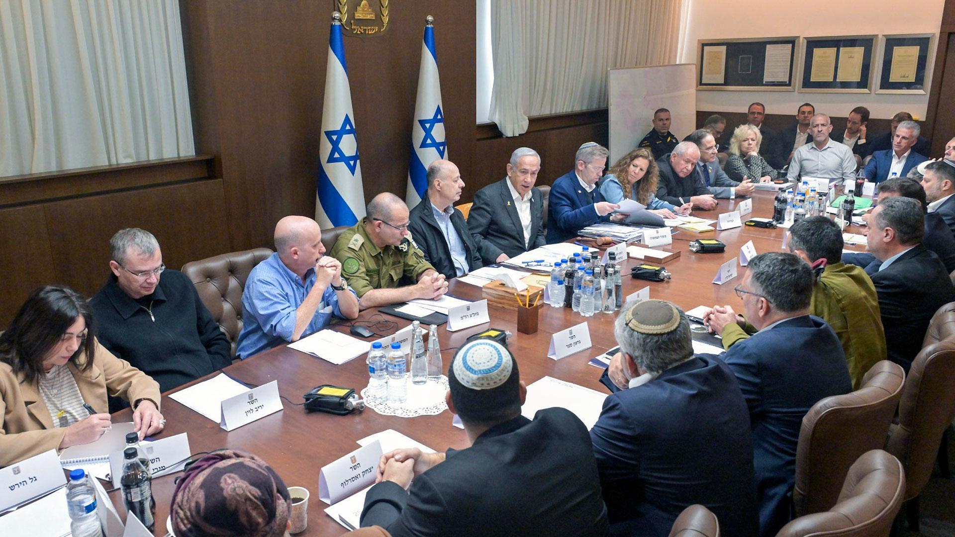 Reunión del gabinete de Seguridad de Israel