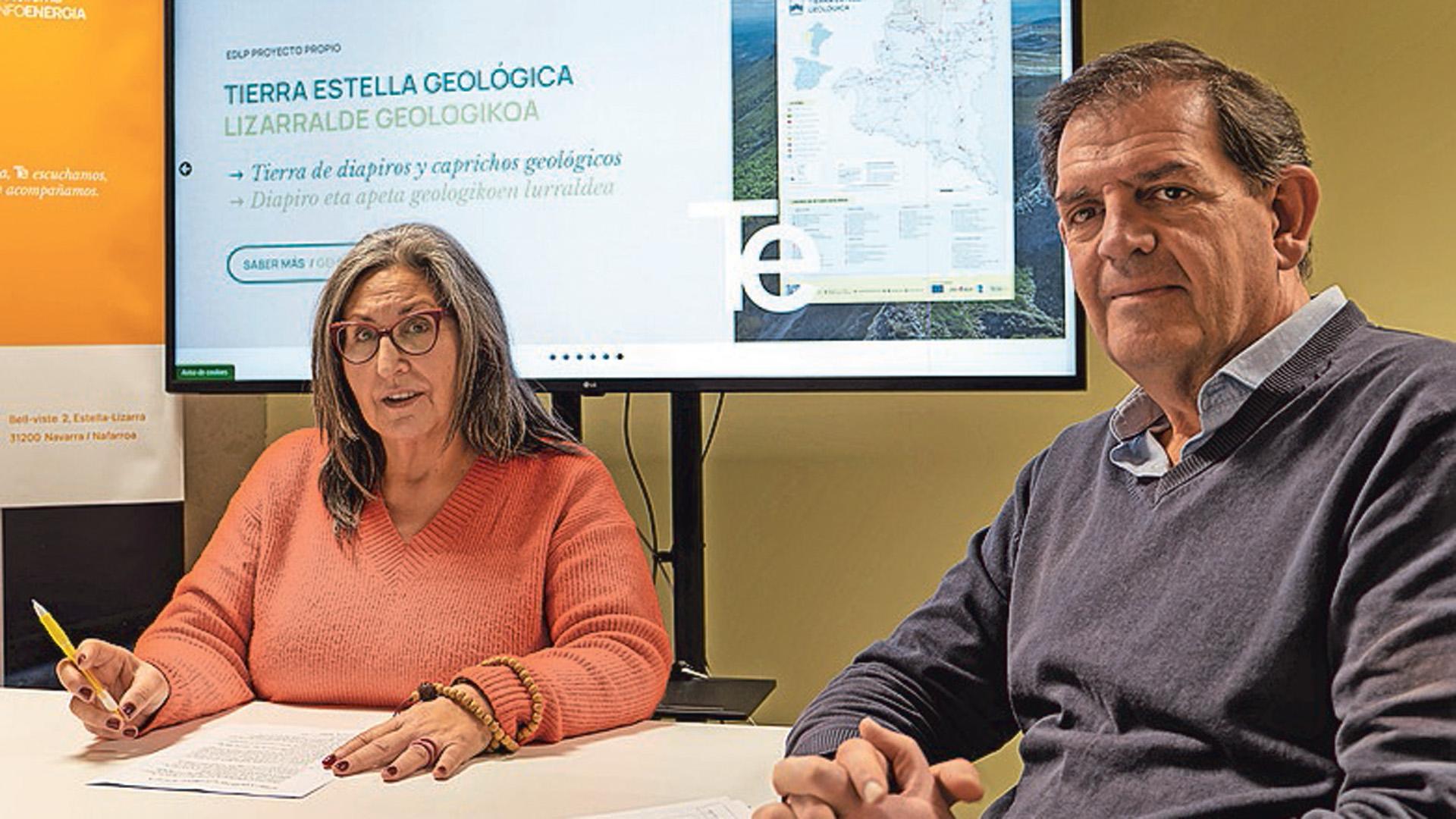 Íñigo Nagore y Carmen Puerta tras su comparecencia de este martes