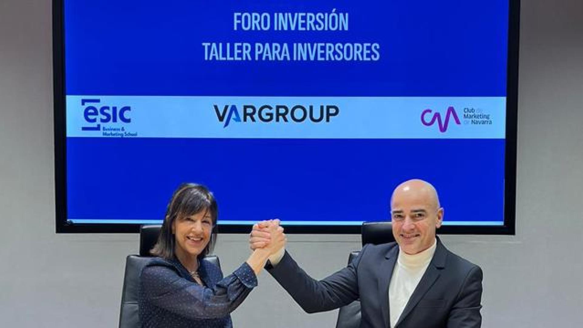 Ana Aracama, Directora de ESIC Navarra y Gorka Jiménez, CEO DE Var Group España.