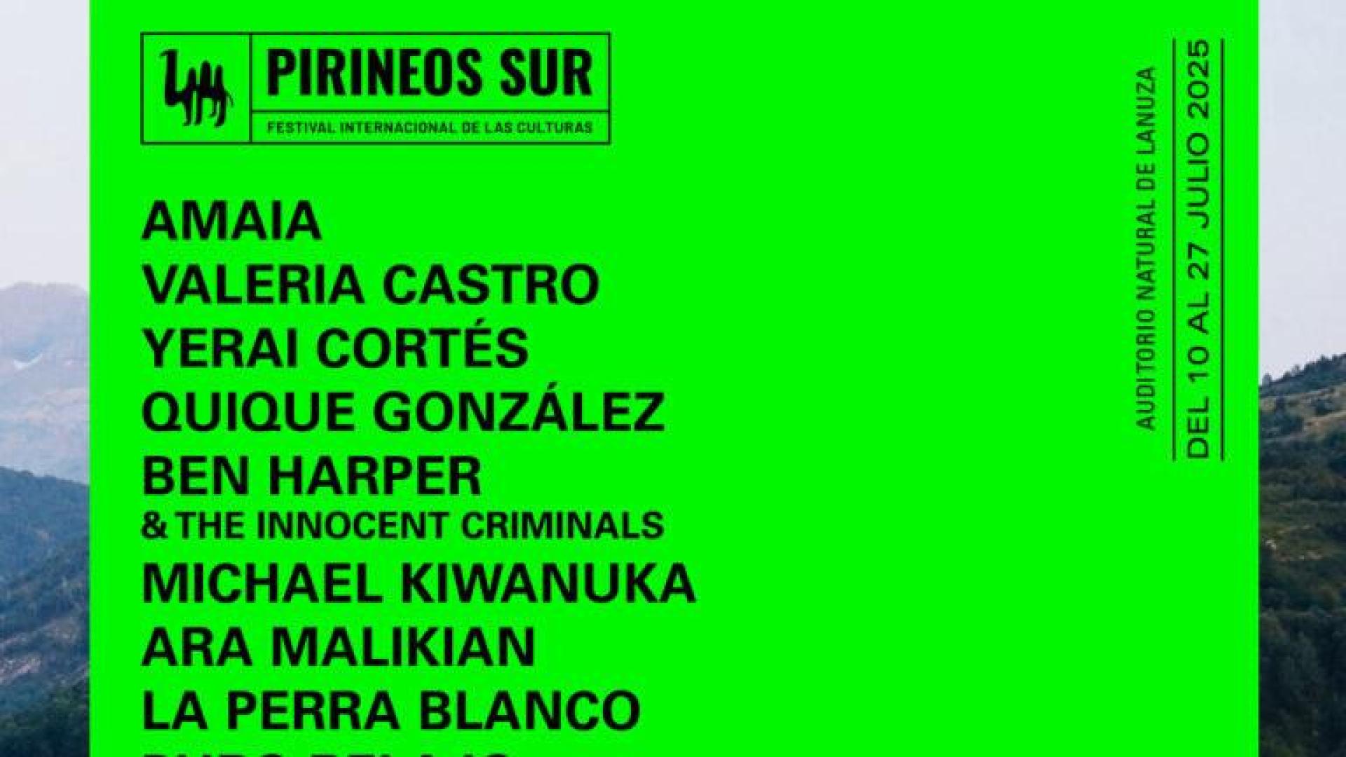 Cartel del Festival Pirineos Sur 2025