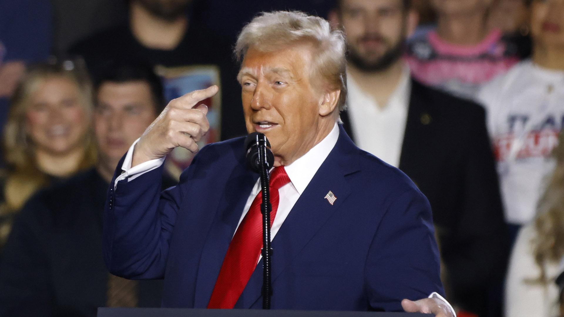 Donald Trump, en un acto este sábado en Las Vegas