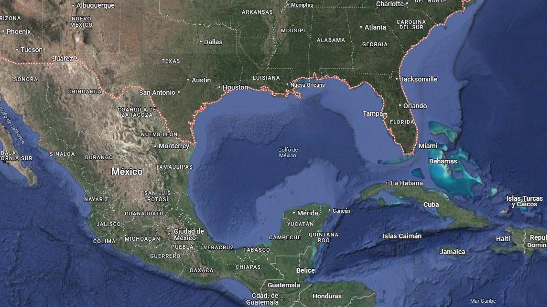 Golfo de México, bajo Estados Unidos