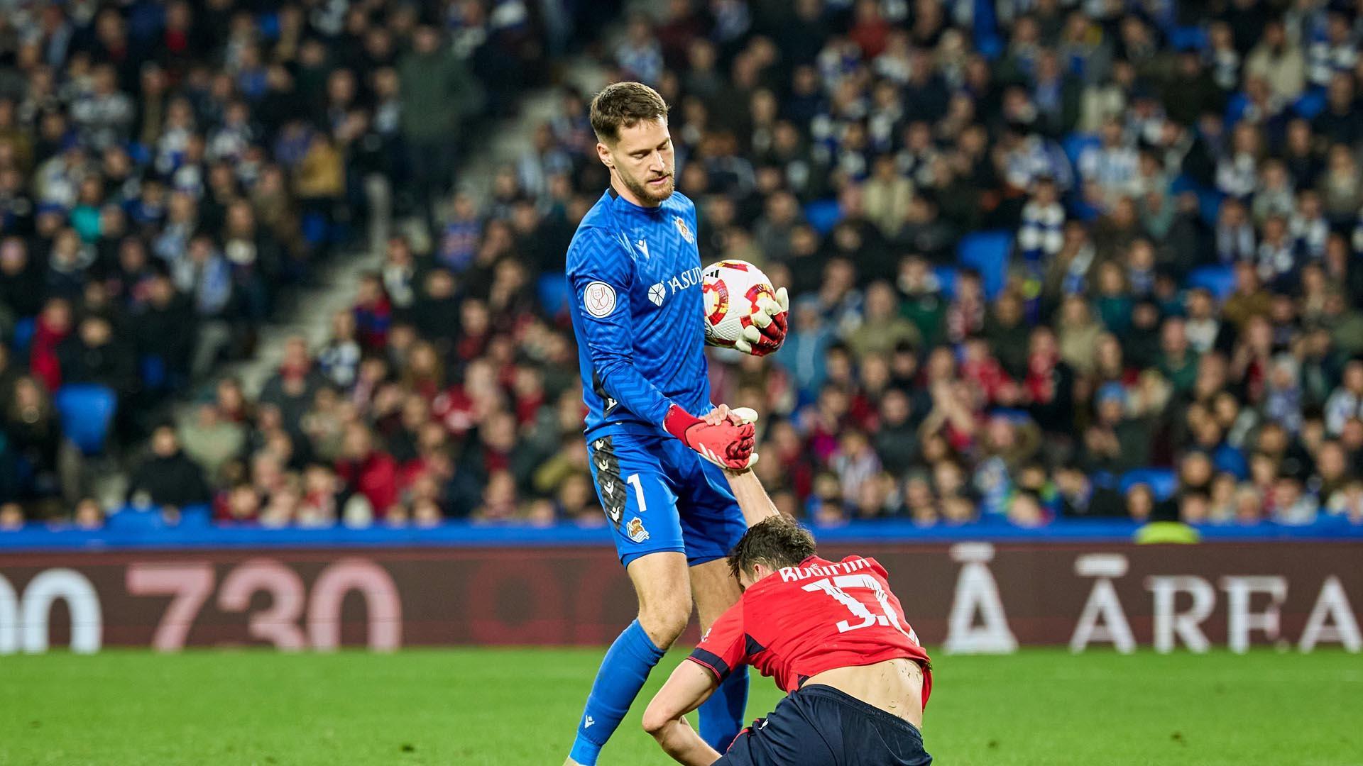 Fotos del Real Sociedad - Osasuna de cuartos de final de la Copa del Rey./