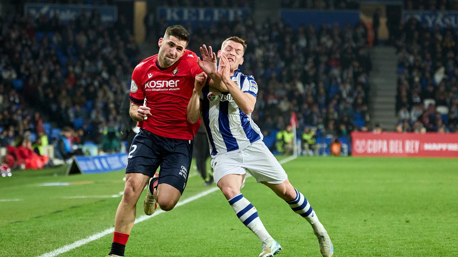 Fotos del Real Sociedad - Osasuna de cuartos de final de la Copa del Rey./