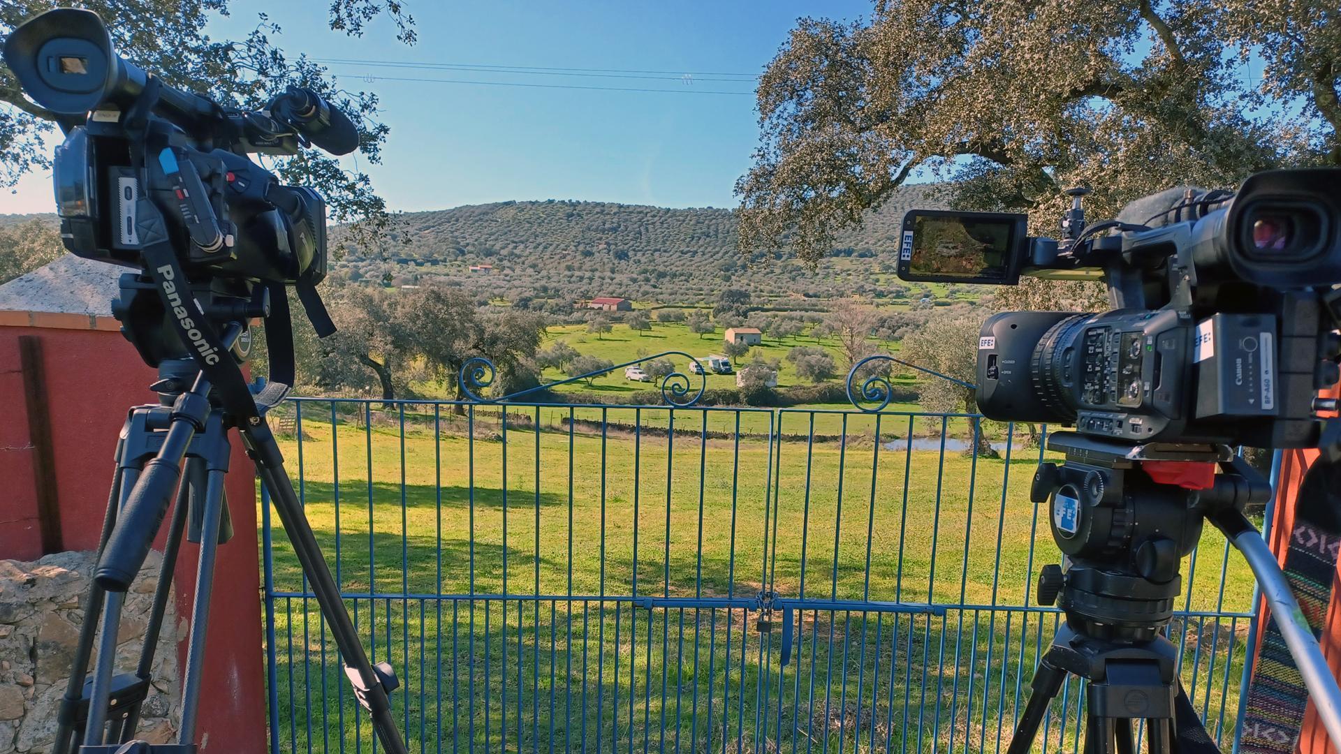 Zona a campo abierto donde la Comandancia de la Guardia Civil de Huelva mantiene el operativo de búsqueda