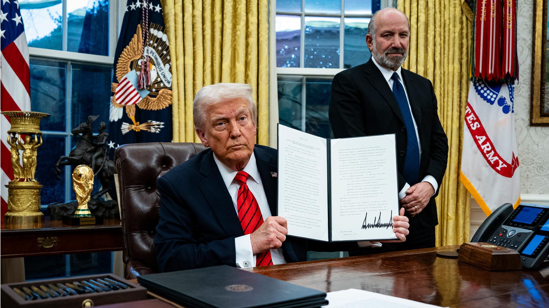 Trump, tras la firma de la orden ejecutiva