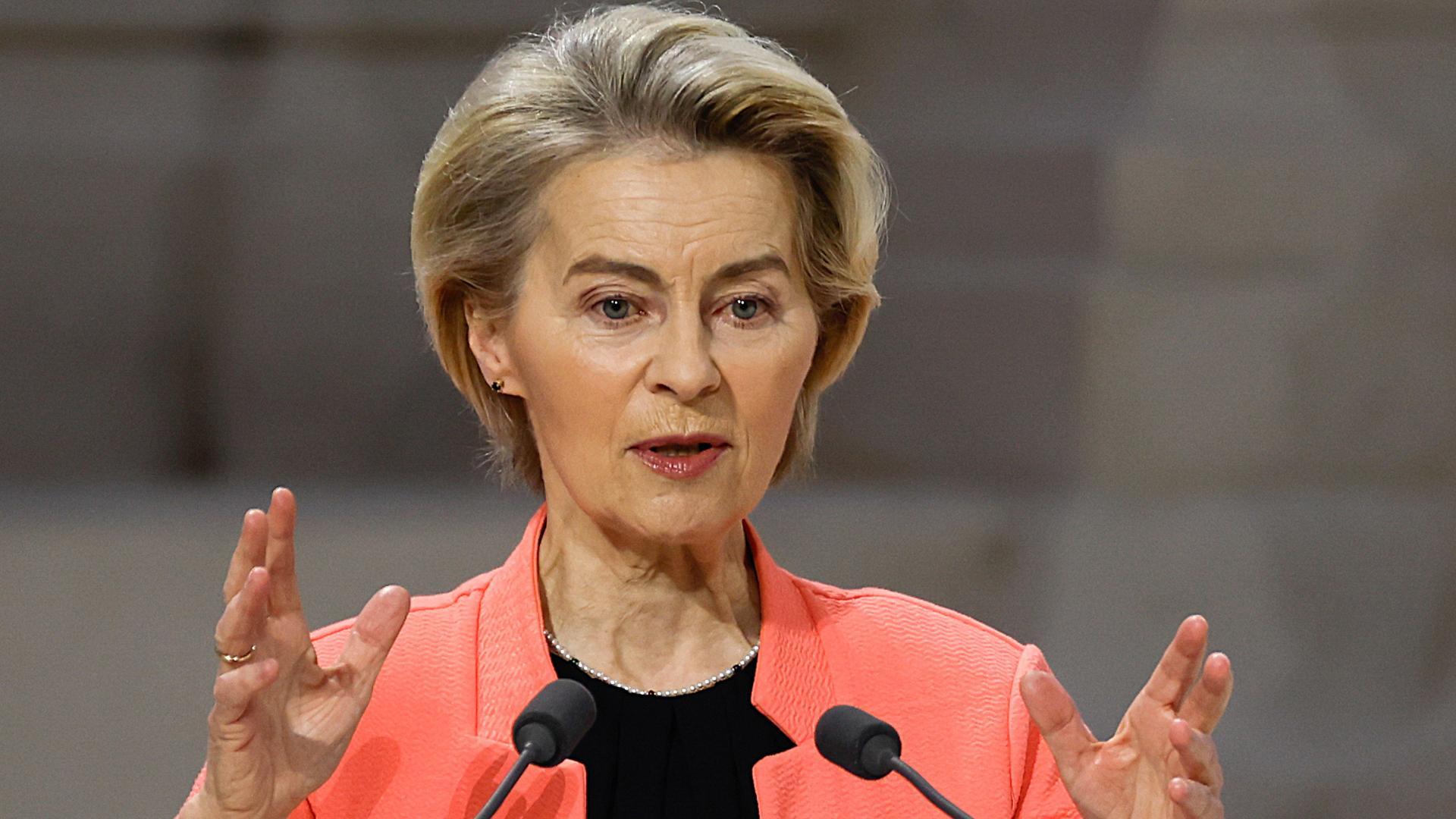 Ursula von der Leyen, este martes en París