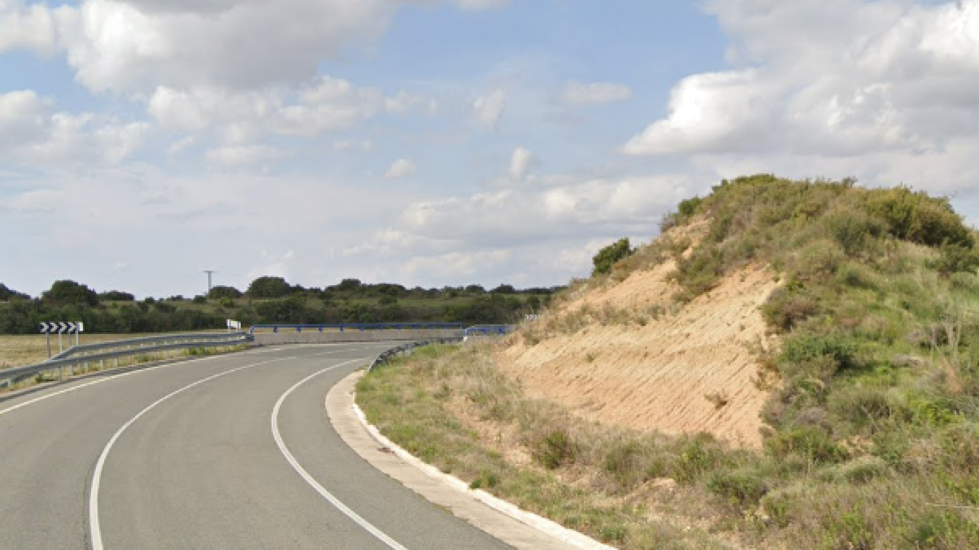 Zona próxima al lugar en el que ha ocurrido la colisión