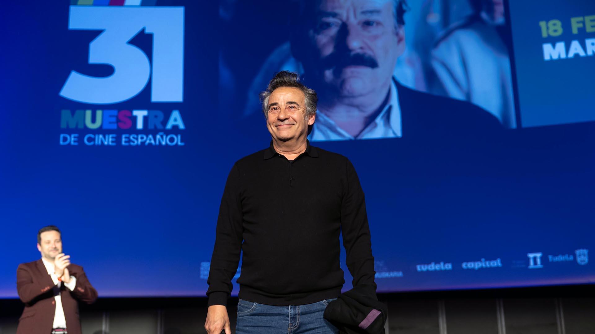 Fotos del homenaje a Eduard Fernández en la Muestra de Cine de Tudela./