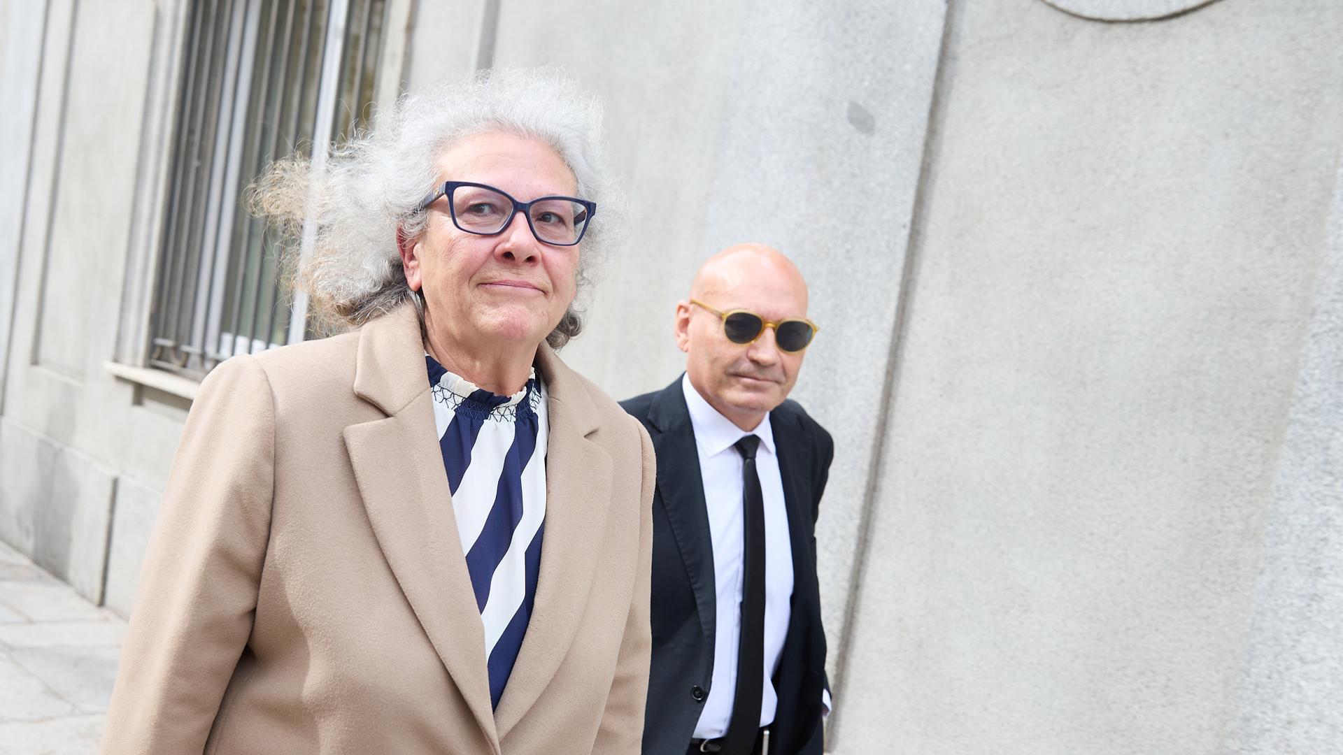 La empresaria Carmen Pano, a su salida de declarar en el Tribunal Supremo este 25 de febrero