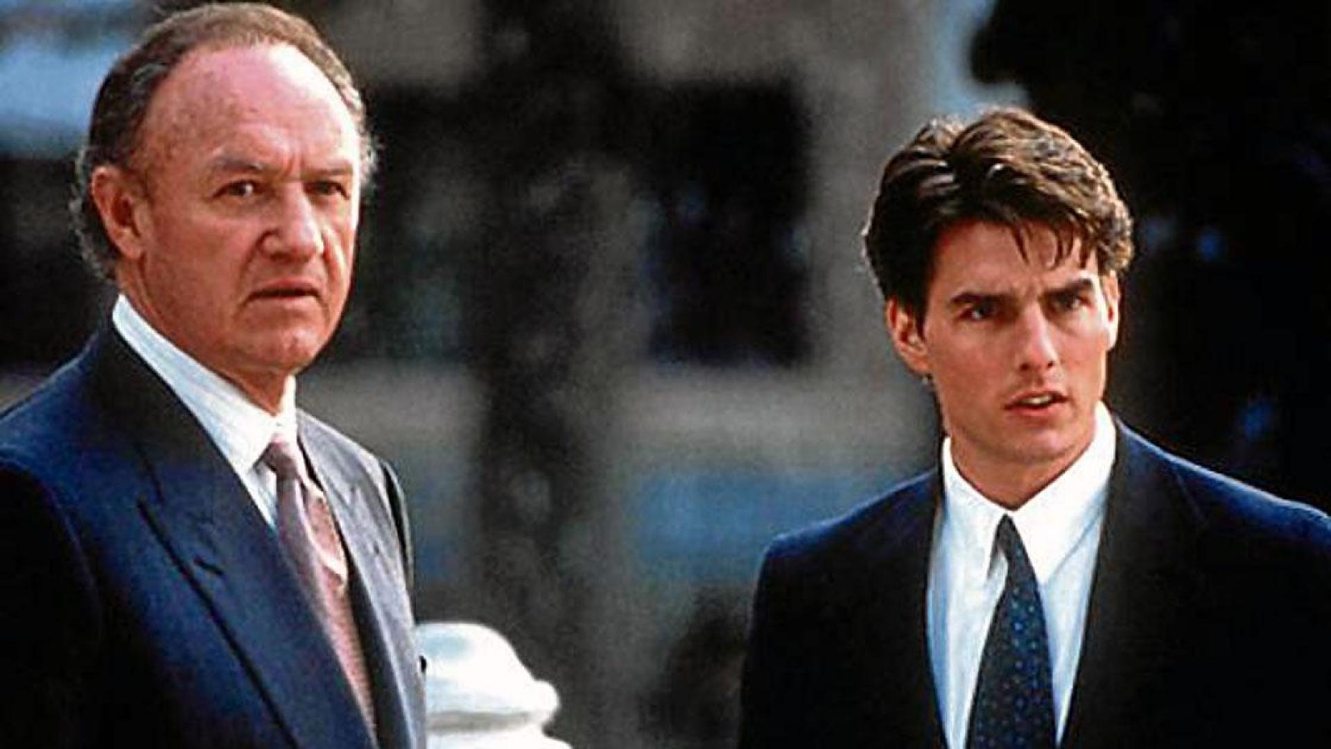 Gene Hackman y Tom Cruise (derecha), en un fotograma de la película 'La Tapadera'