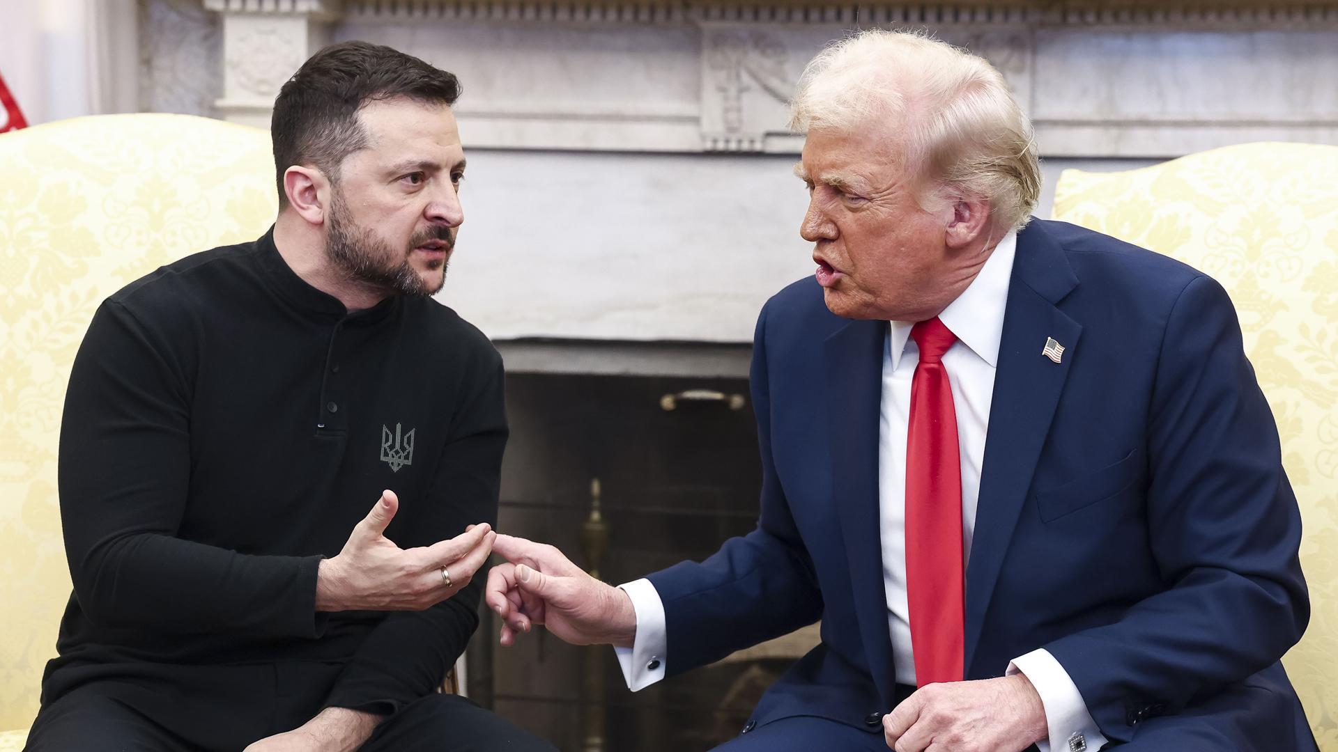 Zelenski y Trump, en su discusión elevada de tono en el Despacho Oval