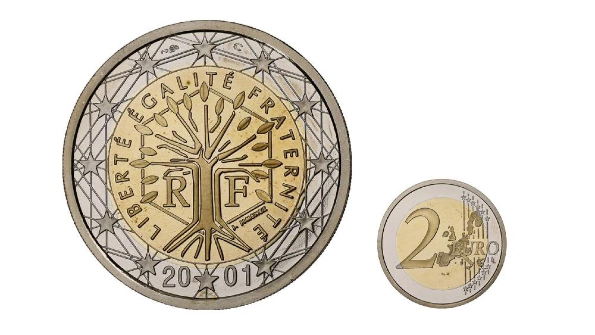 Moneda de Francia de 2 euros de 2001