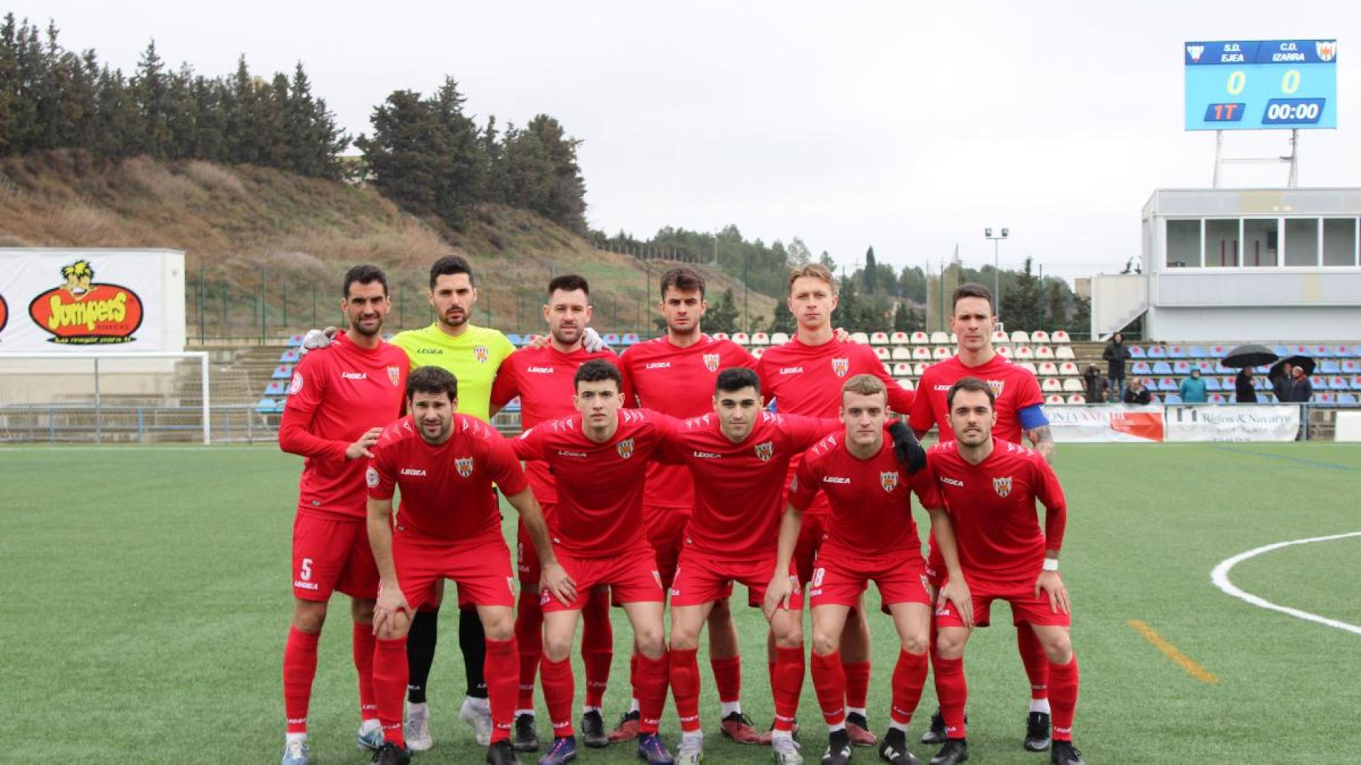 El once titular que presentó el Izarra en Ejea