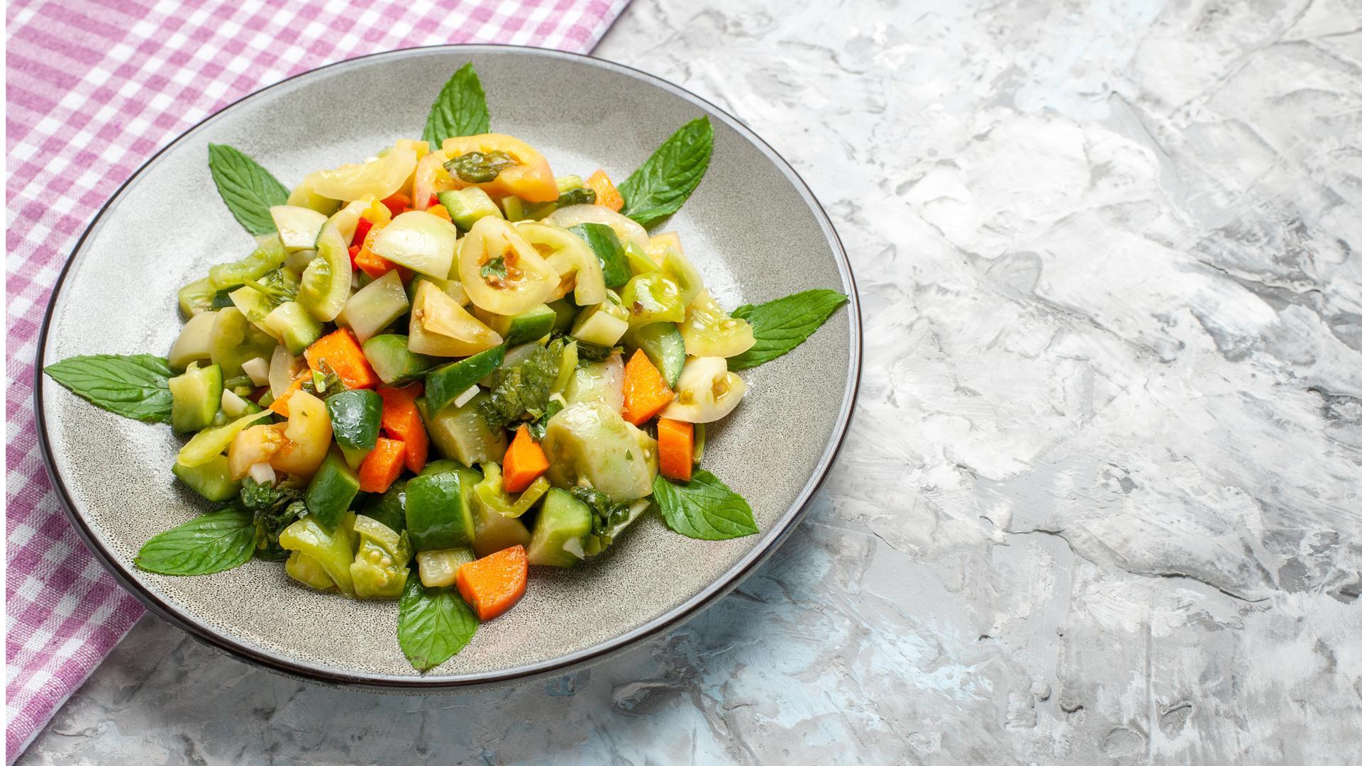 Plato de verduras
