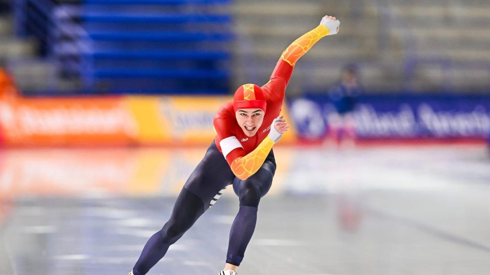Dani, en la Copa del Mundo de Calgary