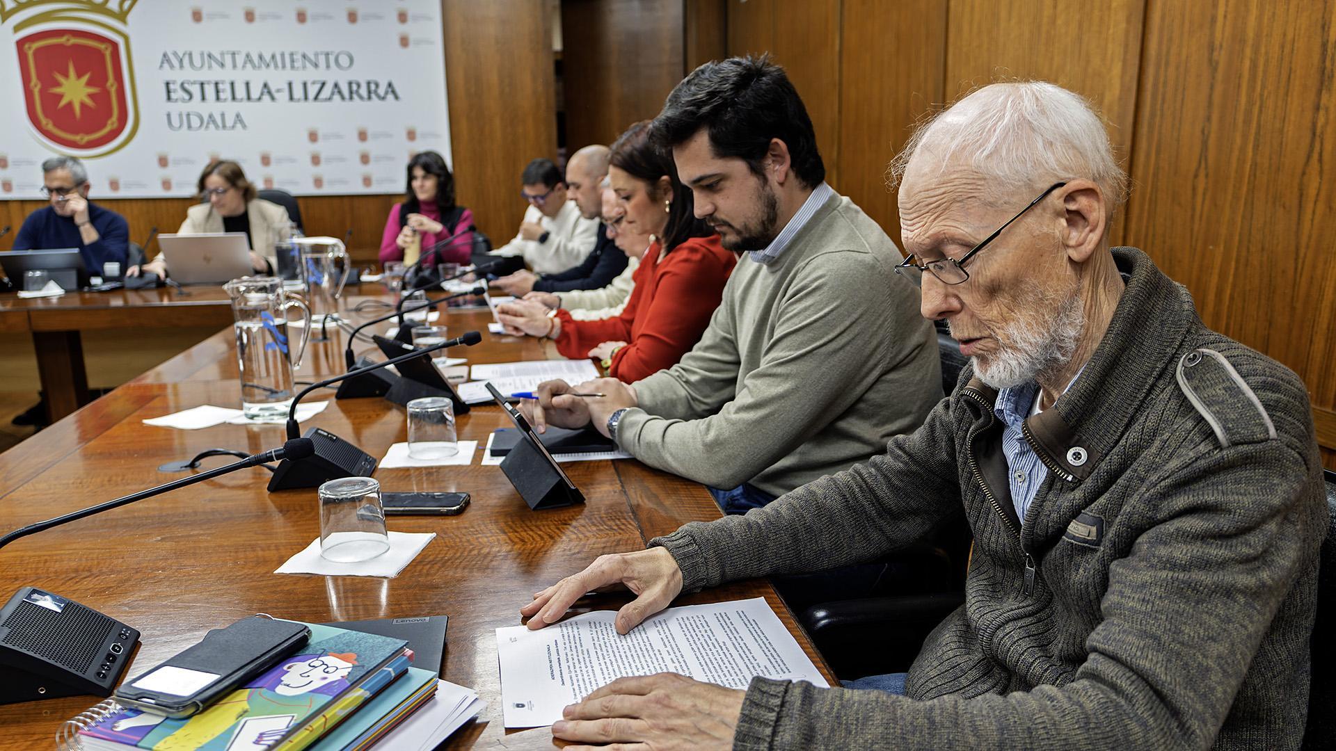 Ediles de Contigo-Zurekin, PP y UPN en un momento del pleno /
