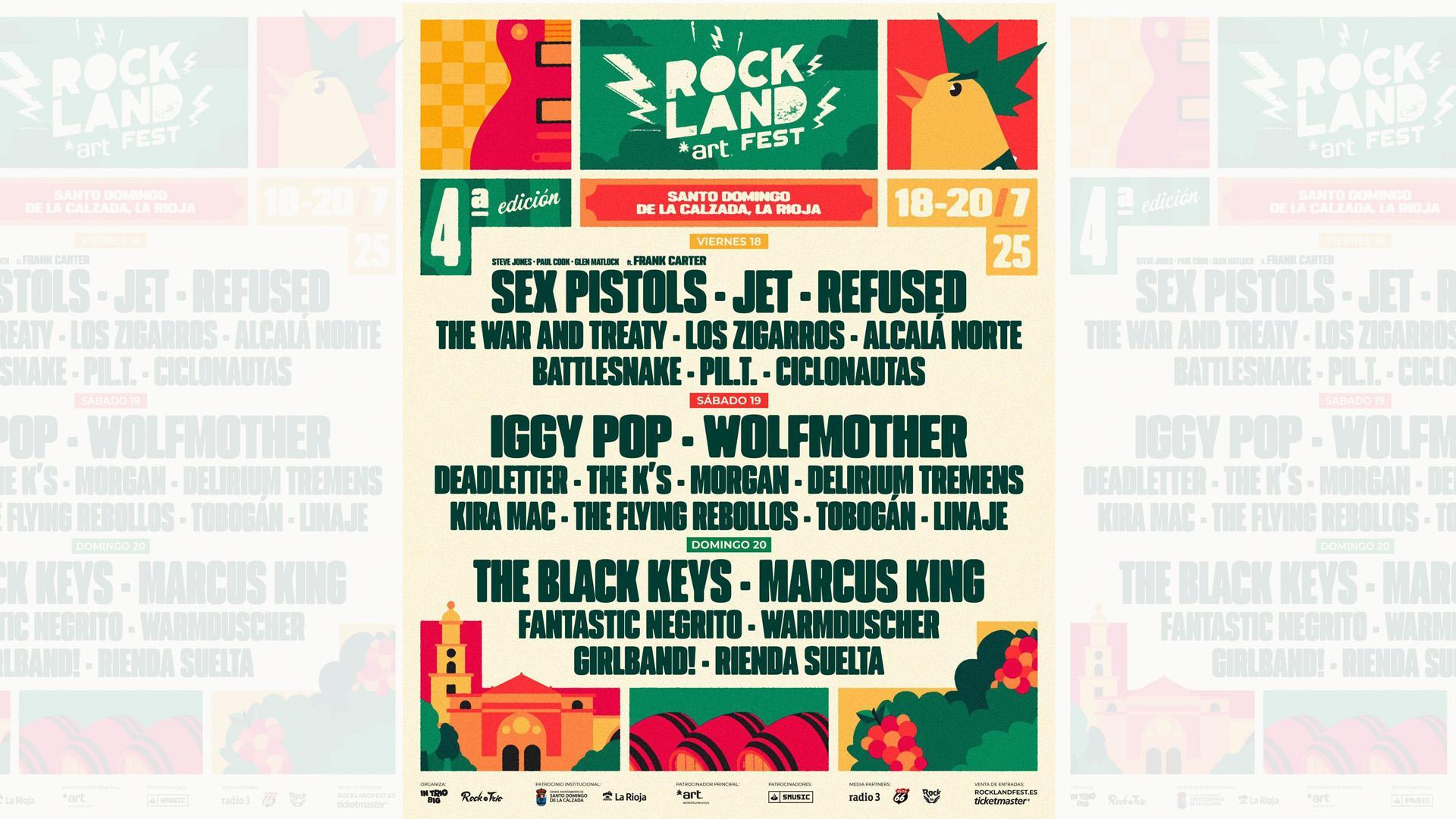Cartel del festival RockLand Art Fest 2025