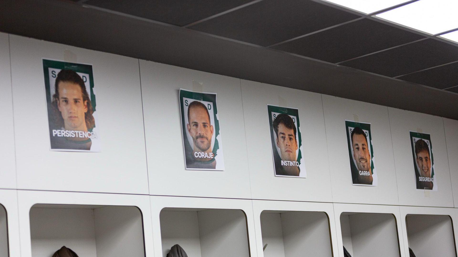Las fotos de Ernesto Goñi, Alonso Moreno, Marcos Cancio, Aitor García y Mikel Redondo, con los calificativos que encontraron en el vestuario