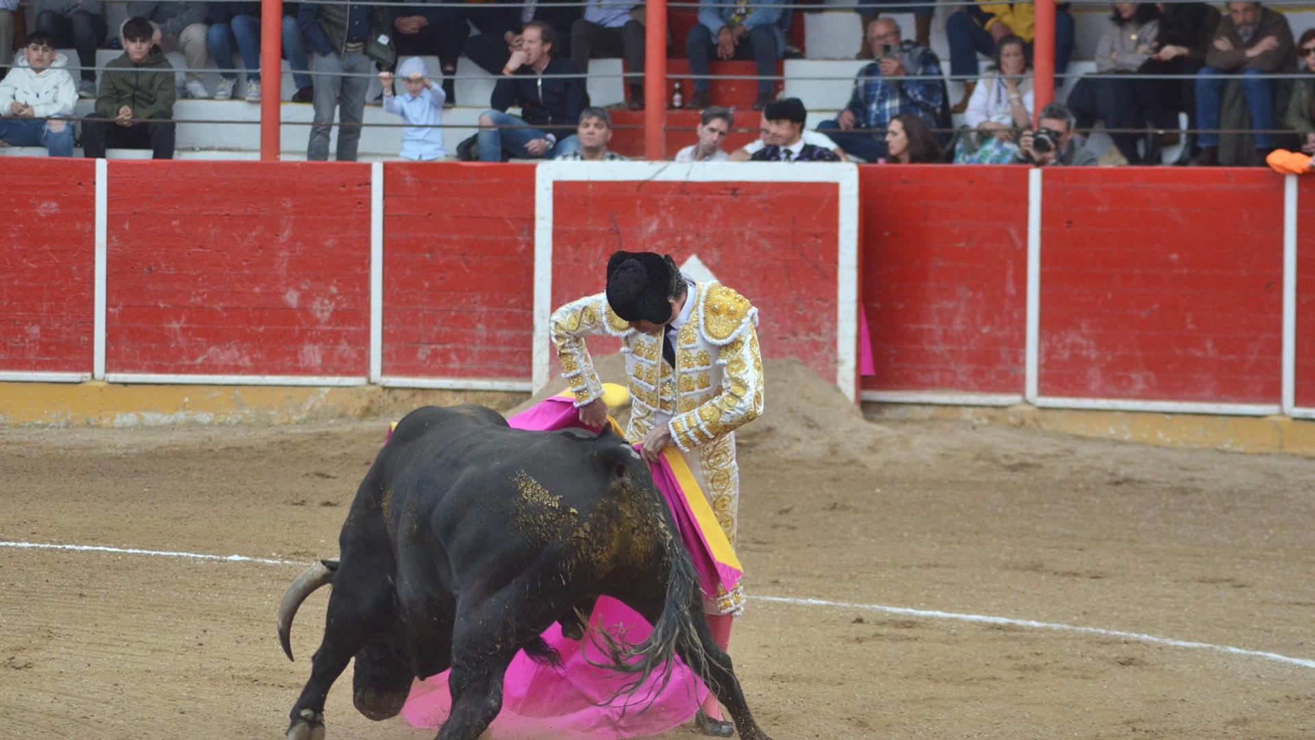 Sánchez Vara, el año pasado en la plaza de toros de Fitero /