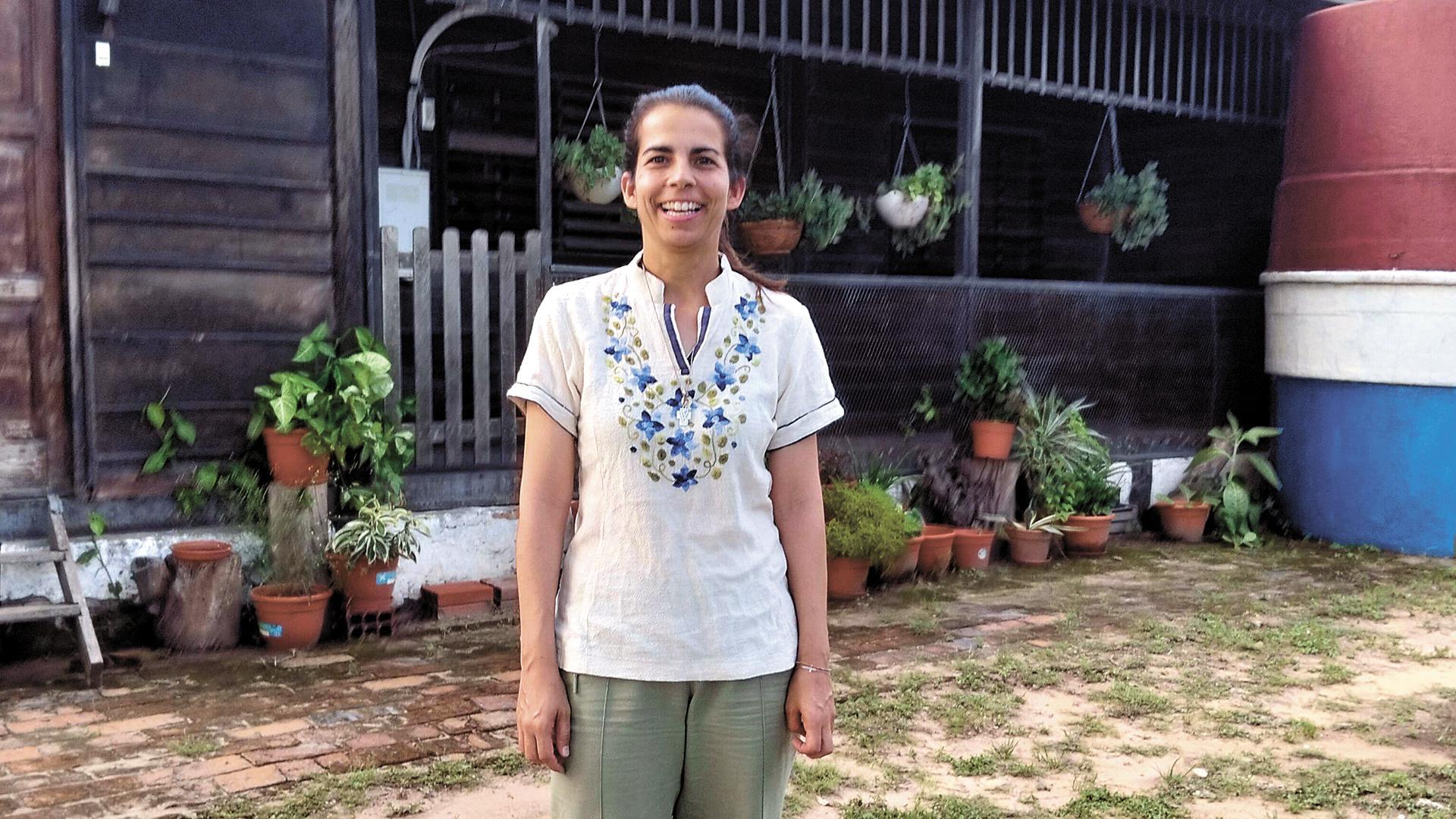 Patricia de la Vega Brieba, en General Bruguez, Paraguay, donde vive desde mayo de 2024
