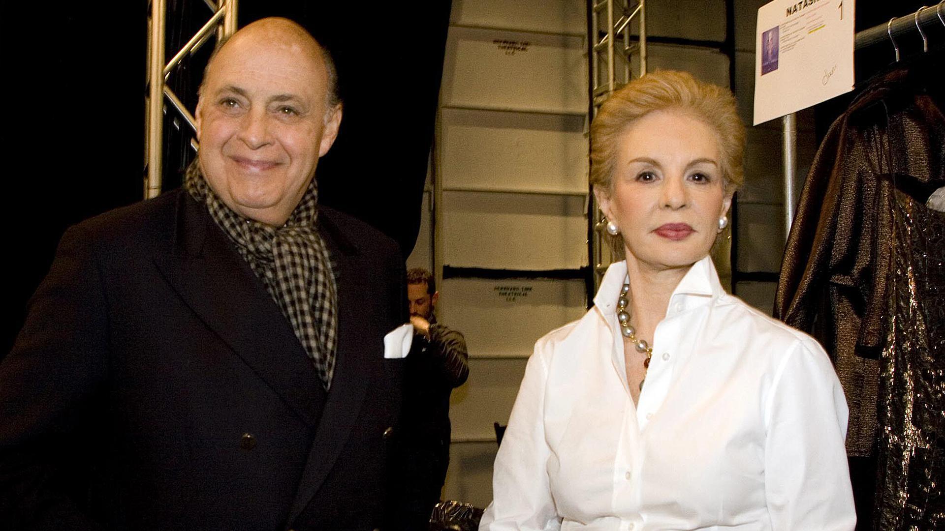 Fotografía de archivo de Carolina Herrera junto a su marido, Reinaldo Herrera