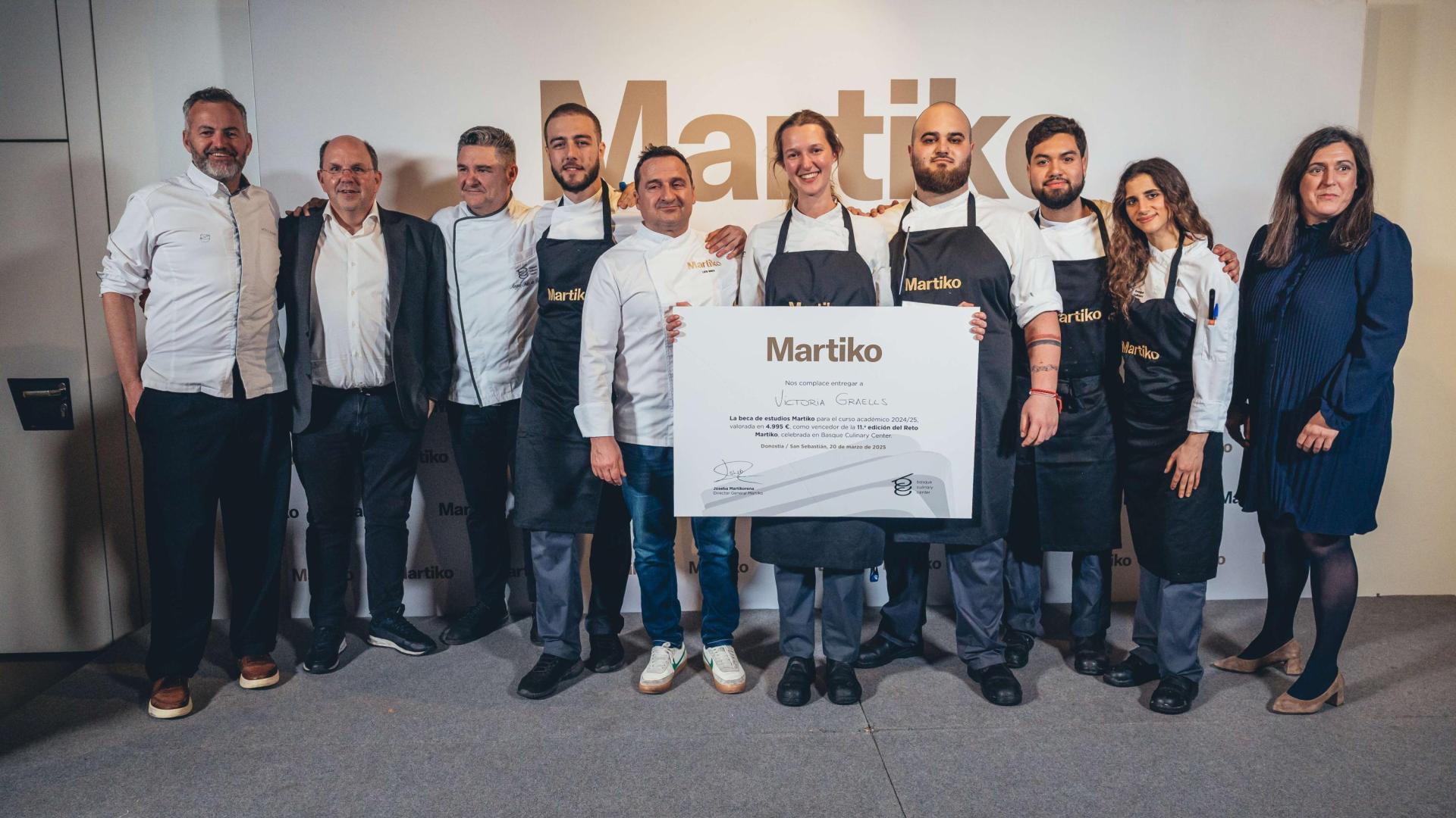 Representantes de Martiko, aspirantes a la beca y jurado en el Basque Culinary Center.