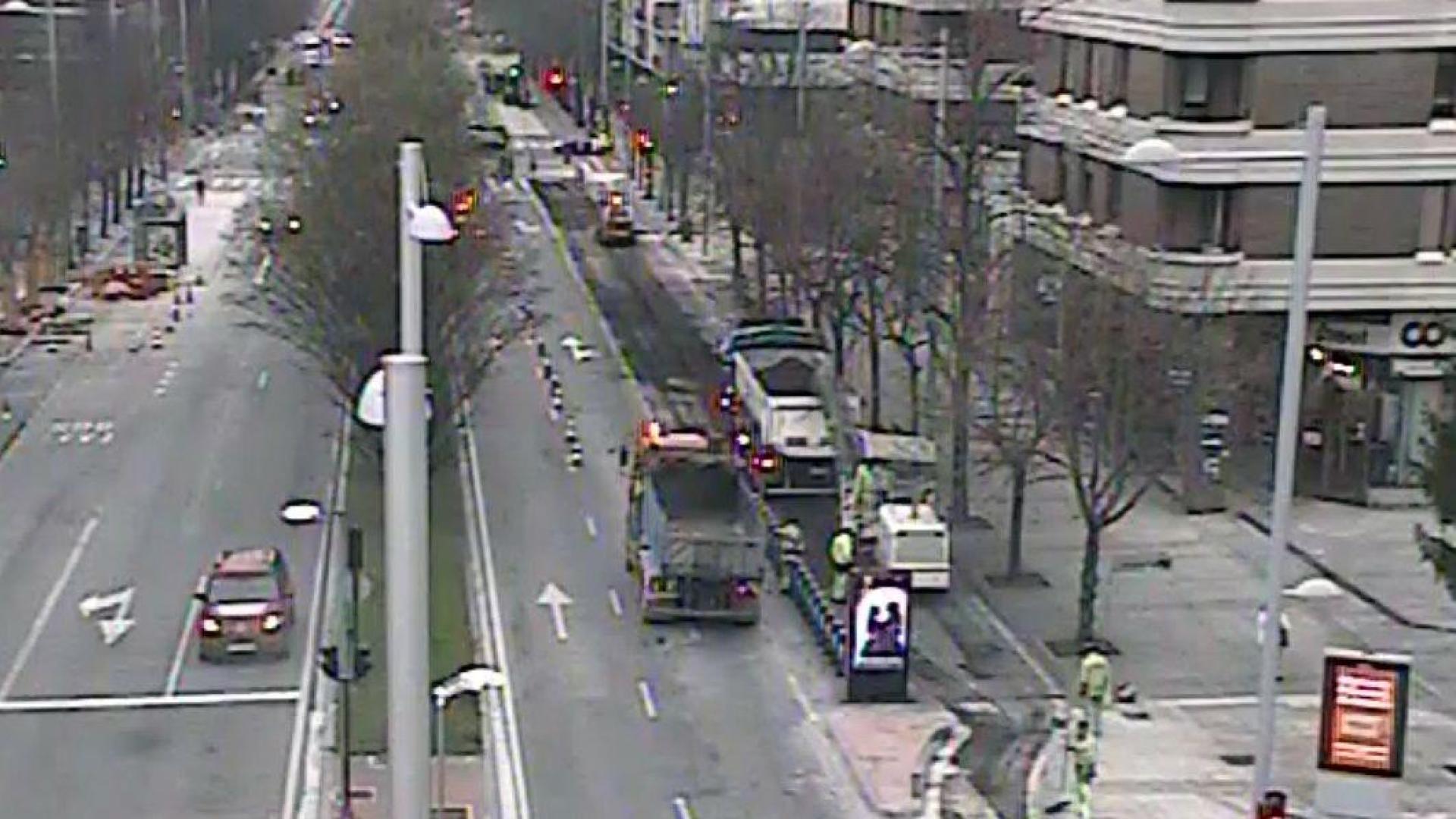 Tramo de la avenida Pío XII afectado