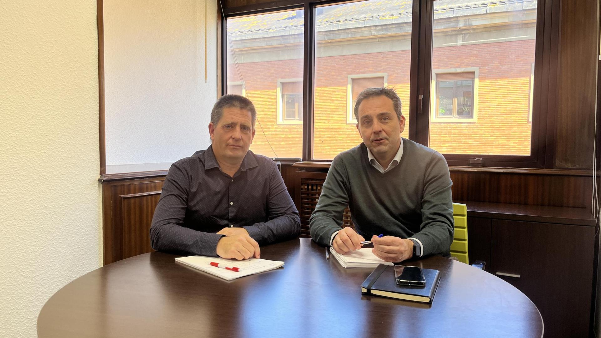 Álvaro Cirauqui, vicepresidente de UAGN, a la izquierda; y Diego Galilea, director general de ALINAR, a la derecha