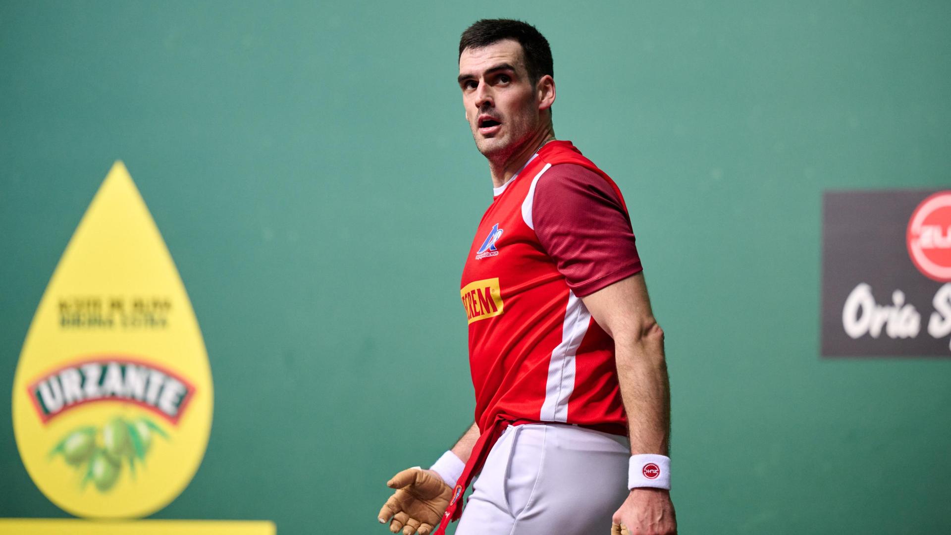 Joseba Ezkurdia, el domingo en la final del Parejas en el Arena.
