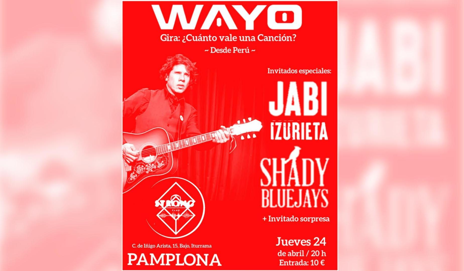 Cartel del concierto, el próximo 24 de abril