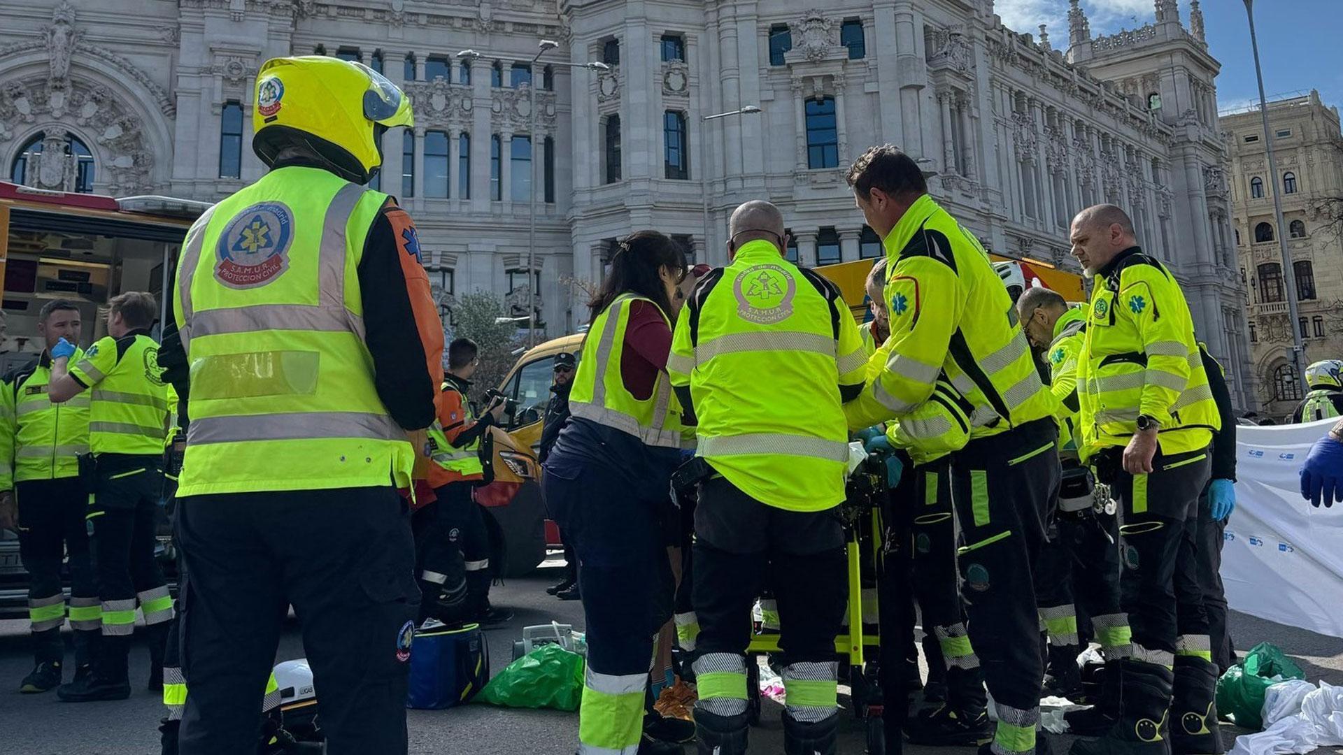 Personal de Emergencias, en la Madrid Medio Maratón de este domingo