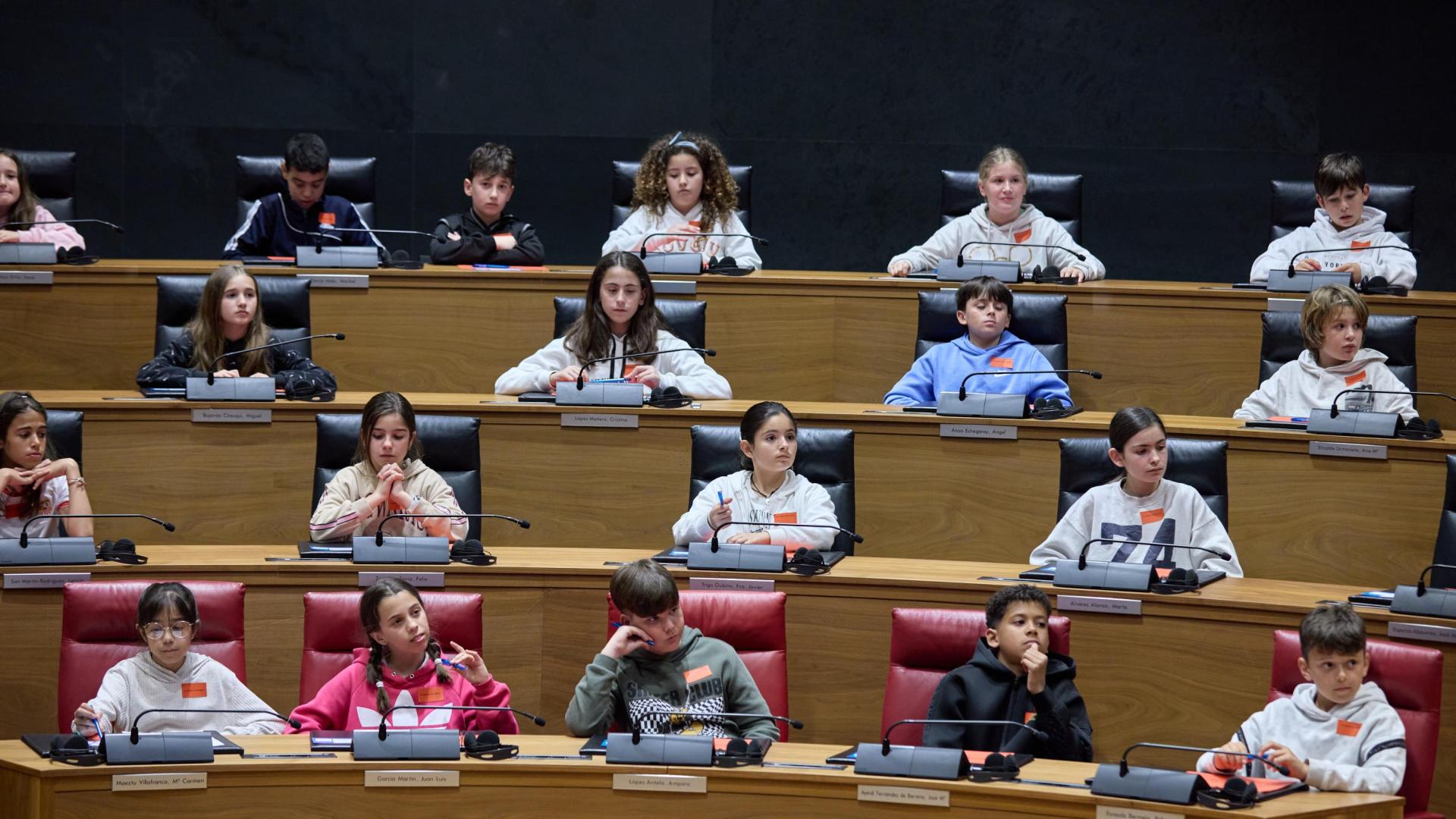 Alumnos de los colegios García Galdeano y Alfonso X El Sabio fueron diputados por un día