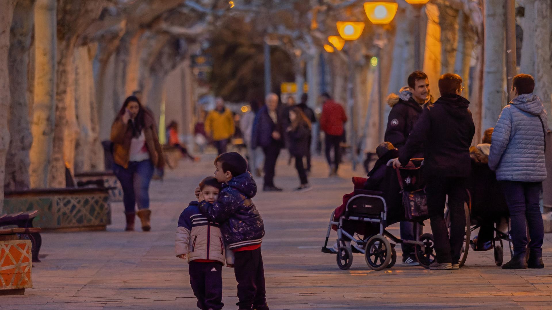 Imagen de archivo del paseo del Padre Calatayud. La zona que se iba a ver afectada se sitúa a la izquierda