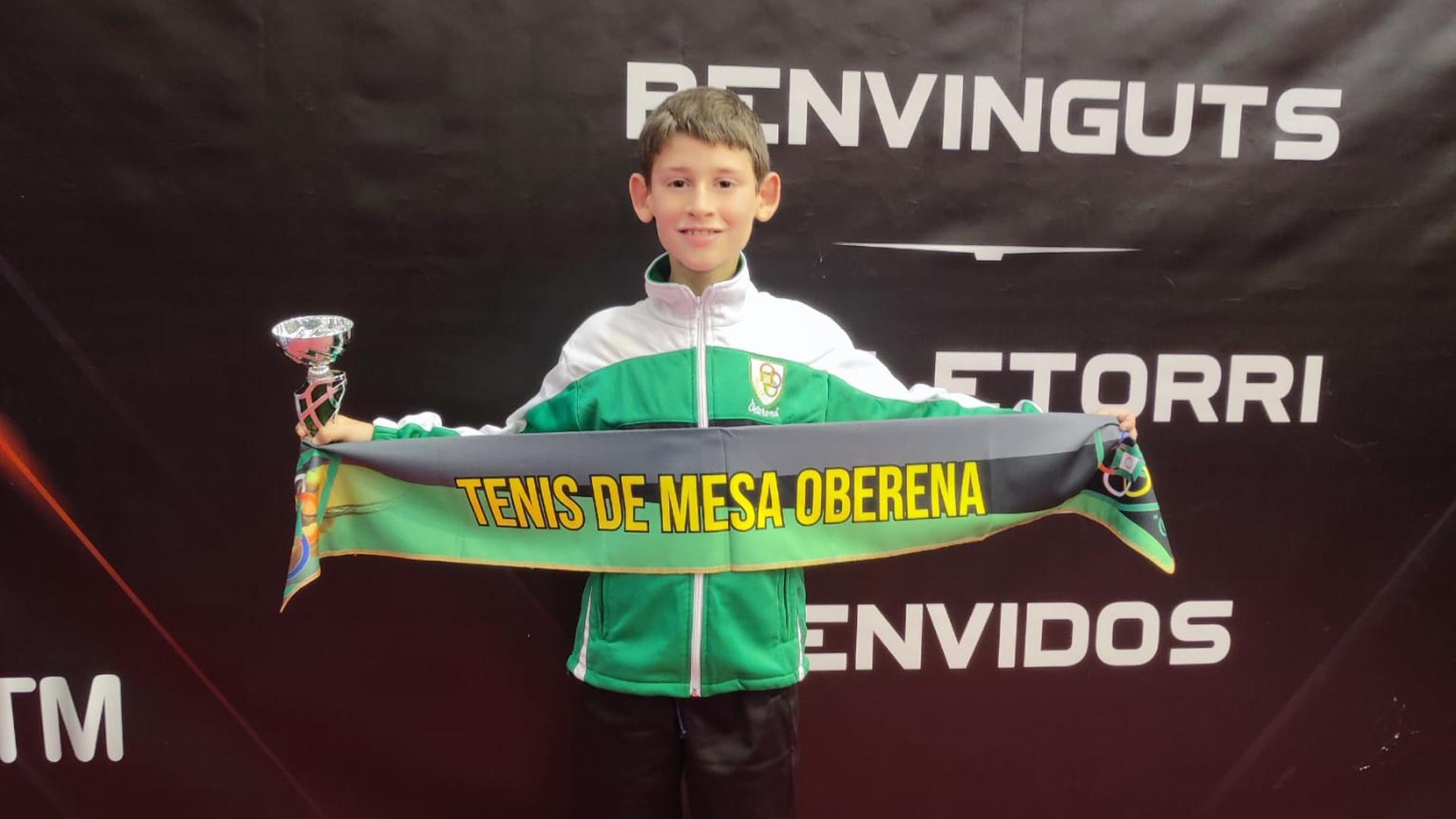 Pablo Martínez, subcampeón de España en categoría benjamín
