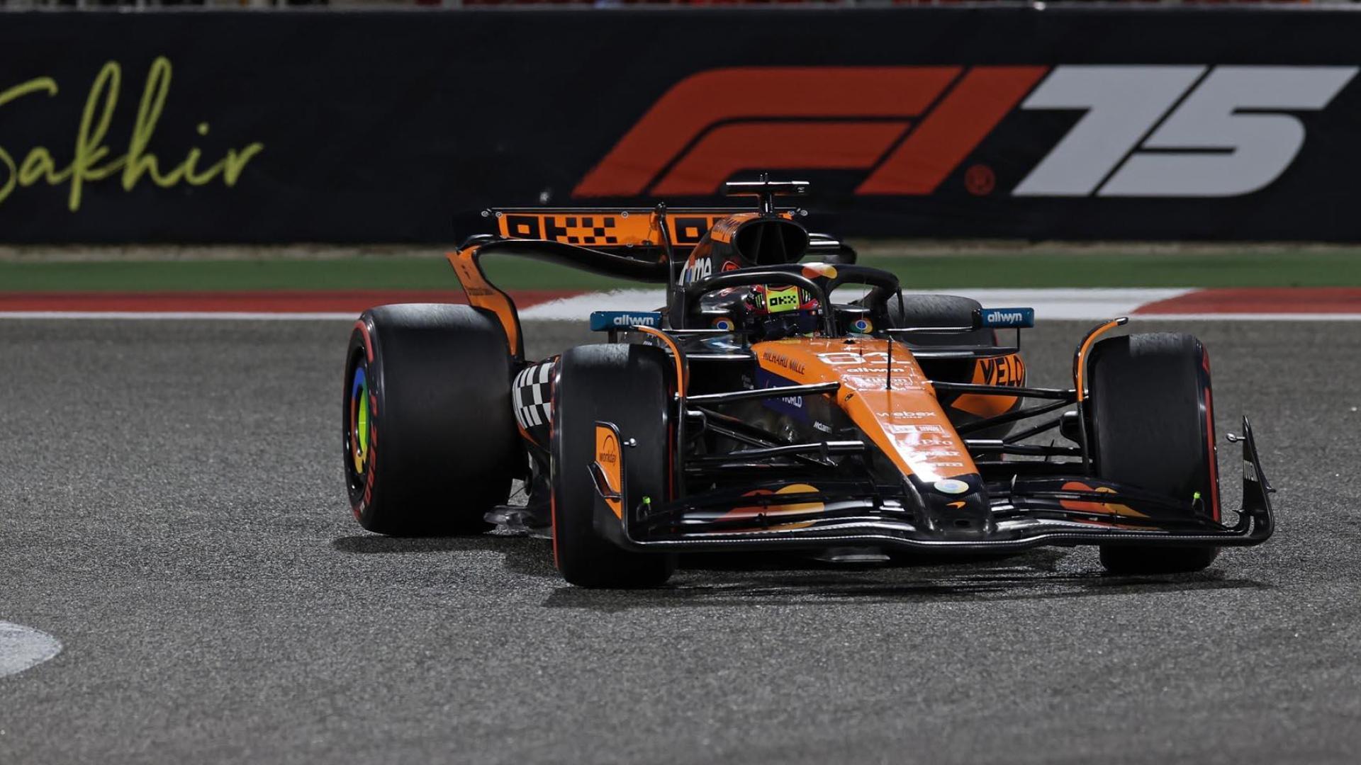 El monoplaza de Piastri, este domingo en el circuito de Sakhir