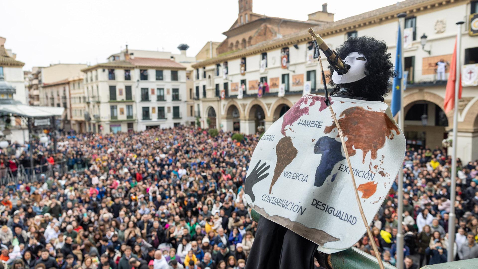 Quema del Volatín, en Tudela
