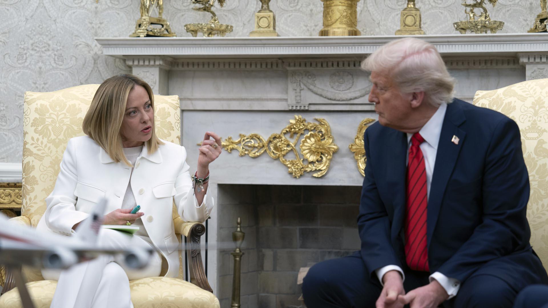 Meloni y Trump, en su encuentro en la Casa Blanca