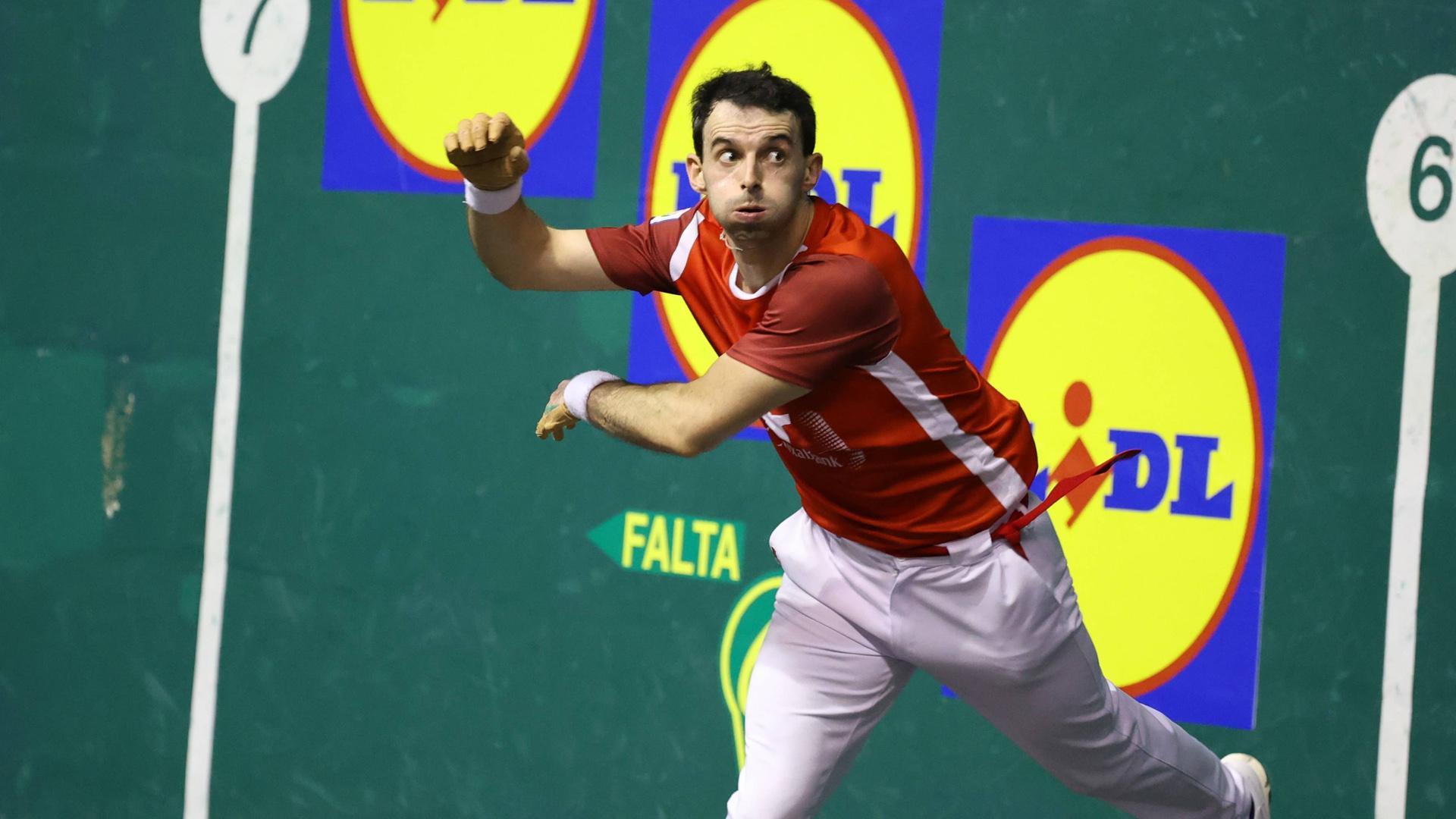 Jokin Altuna, en el partido de la semana pasada frente a Larrazabal