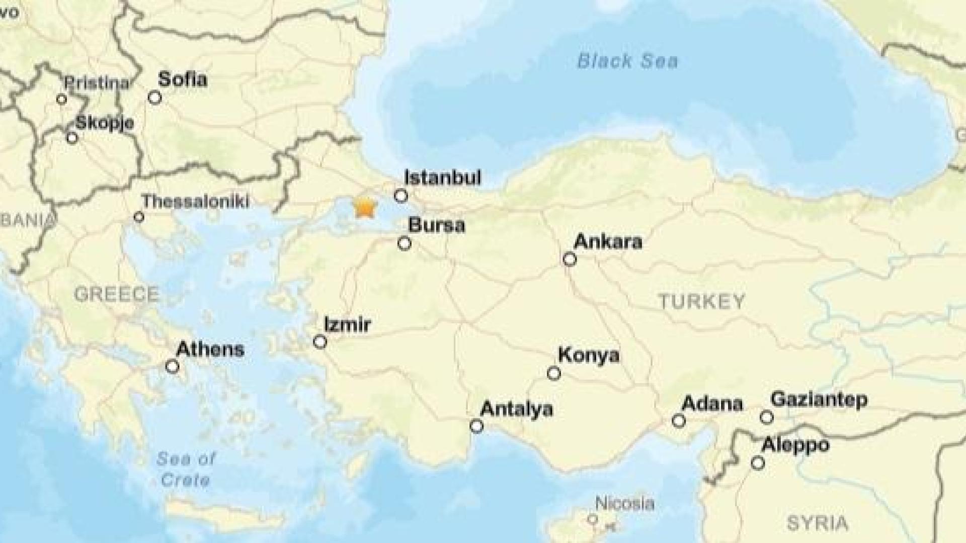 Terremoto de magnitud 6,2 en la escala abierta de Richter en el mar de Marmara, frente a Estambul